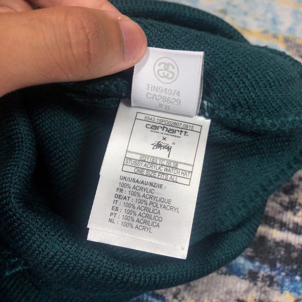 Stussy × Vintage Stussy X Carhartt Acrylic Watch Beanie Size ONE SIZE - 5 Thumbnail