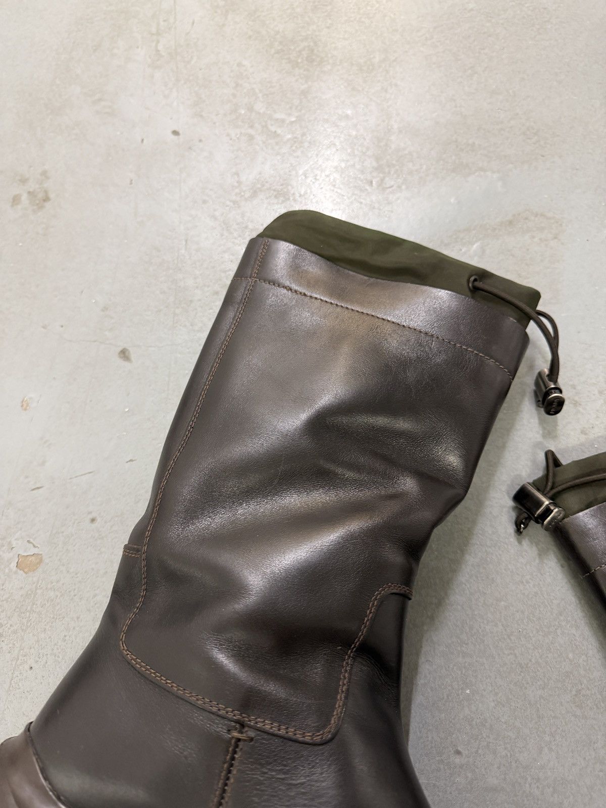 Prada Prada AW99 Runway Leather High Boots Size US 9 / EU 42 - 13 Thumbnail