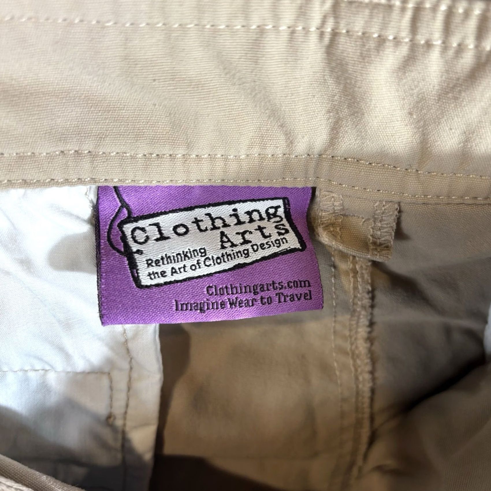 Vintage Clothing Arts Pants Mens 36x32 Beige Nylon Travel Pockets Slim/Regular Straight Cargo Pocket Trousers Vintage: No? Size US 36 / EU 52 - 6 Thumbnail