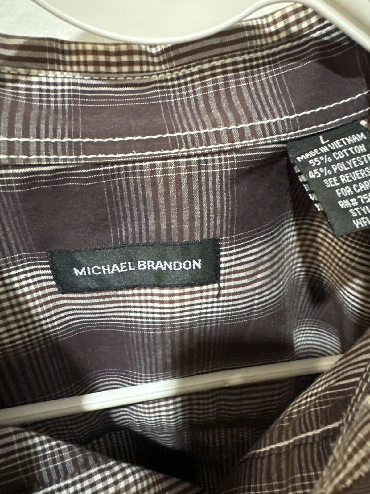 Other Maroon Plaid Shirt Size US L / EU 52-54 / 3 - 6 Thumbnail