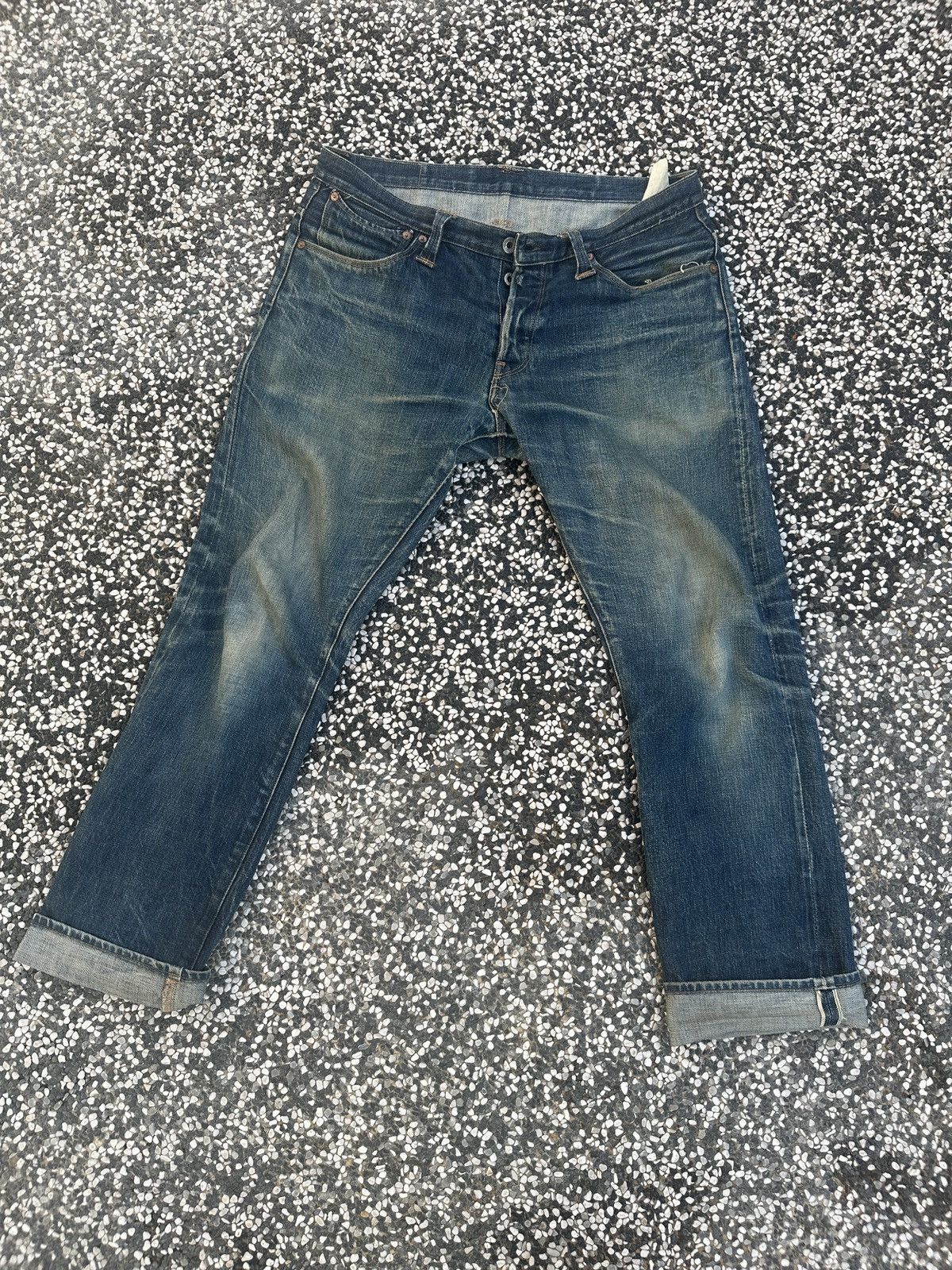 Stevenson Overall Co. Vintage Stevenson Overall Co. Selvedge Denim faded jeans Size US 34 / EU 50 - 1 Thumbnail