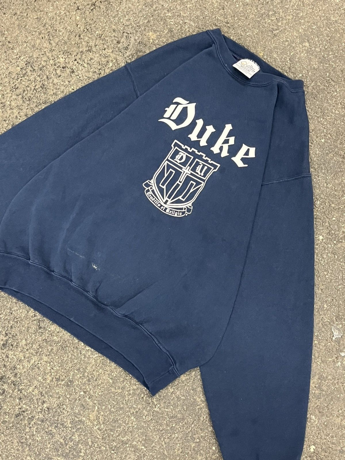 Vintage Duke university vintage boxy fit crewneck streetwear hype Size US M / EU 48-50 / 2 - 4 Thumbnail