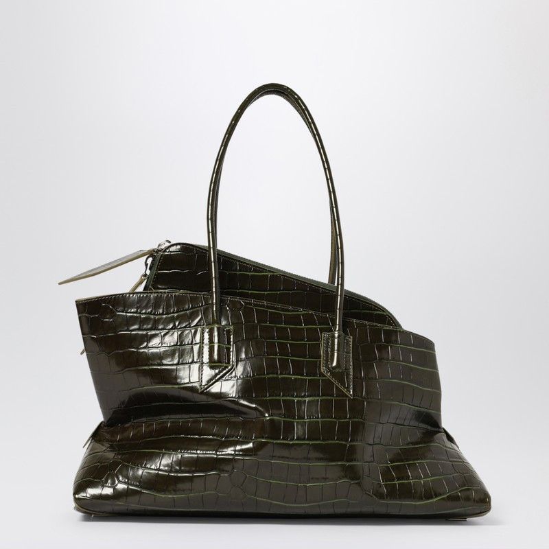 The Attico The Attico La Passeggiata Medium Bag Dark Green Size ONE SIZE - 1 Thumbnail