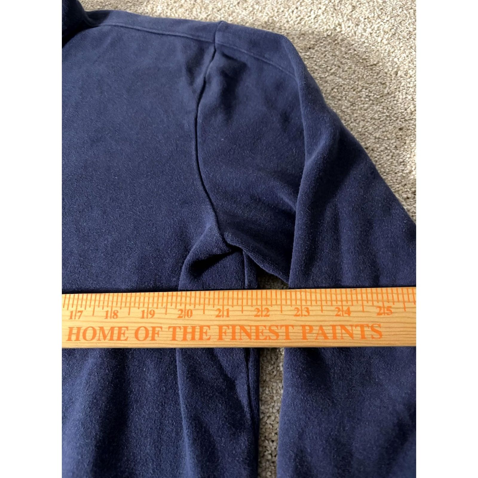 Vintage Straight Down Sweatshirt Mens M Blue 1/4 Zip Mock Neck Golf Pullover Fleece Size US M / EU 48-50 / 2 - 7 Thumbnail