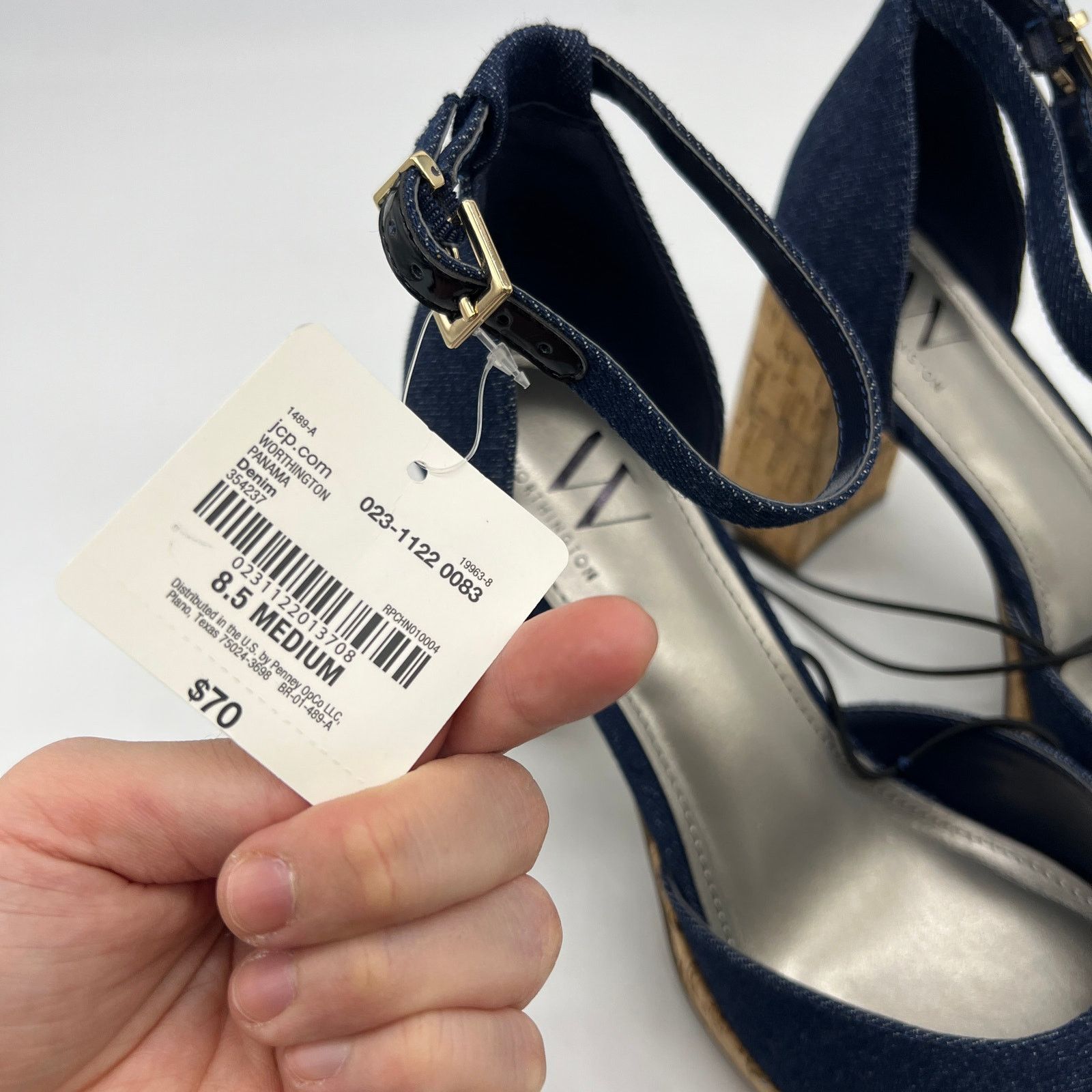 Other Worthington Womens Panama Block Heel Pumps 9.5 Size US 9.5 / IT 39.5 - 4 Thumbnail