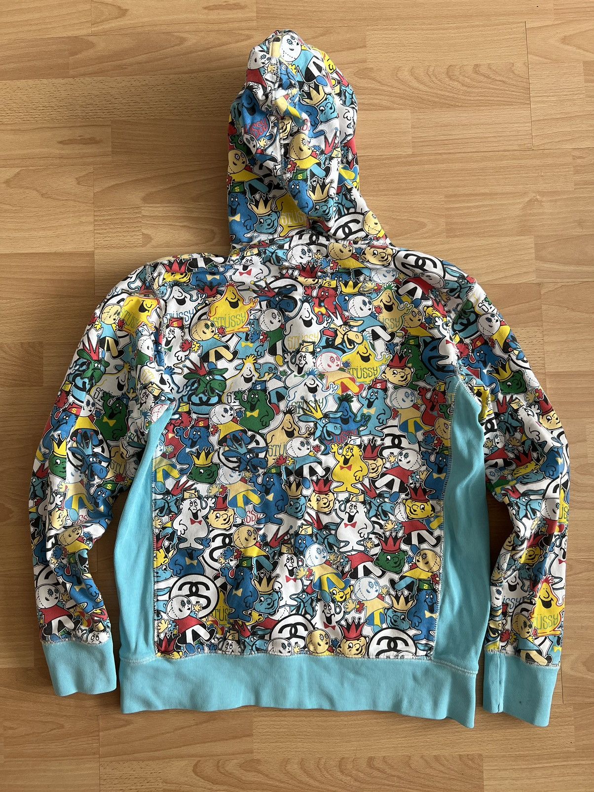Stussy × Vintage STUSSY X HEADZ all over print animated cartoon
