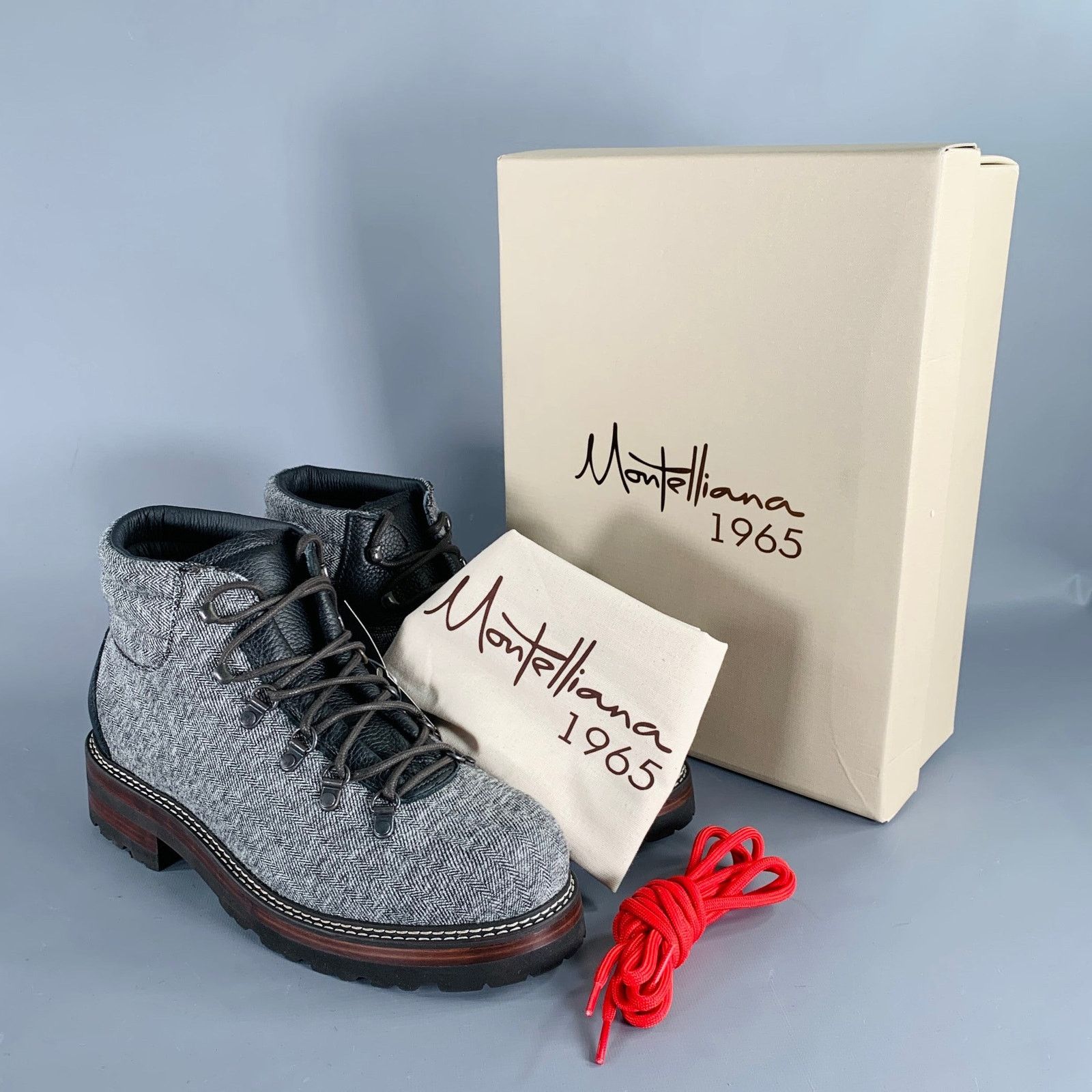 Other 10 Tom Hiker Grey Black Tweed Wool Hiking Ankle Boots Size US 10 / EU 43 - 9 Thumbnail