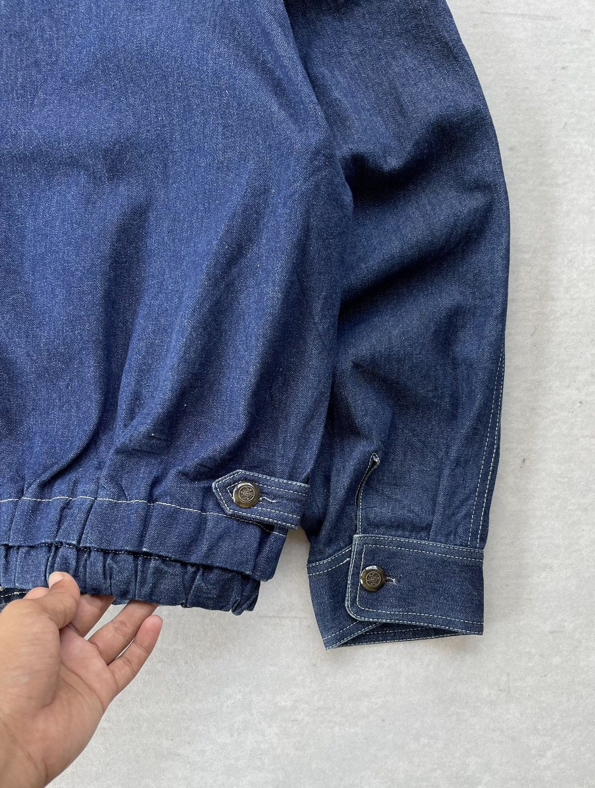 Japanese Brand 🔥VINTAGE 90'S DEVIN JAPAN EMBROIDERED DENIM BOMBER JACKET Size US M / EU 48-50 / 2 - 7 Thumbnail