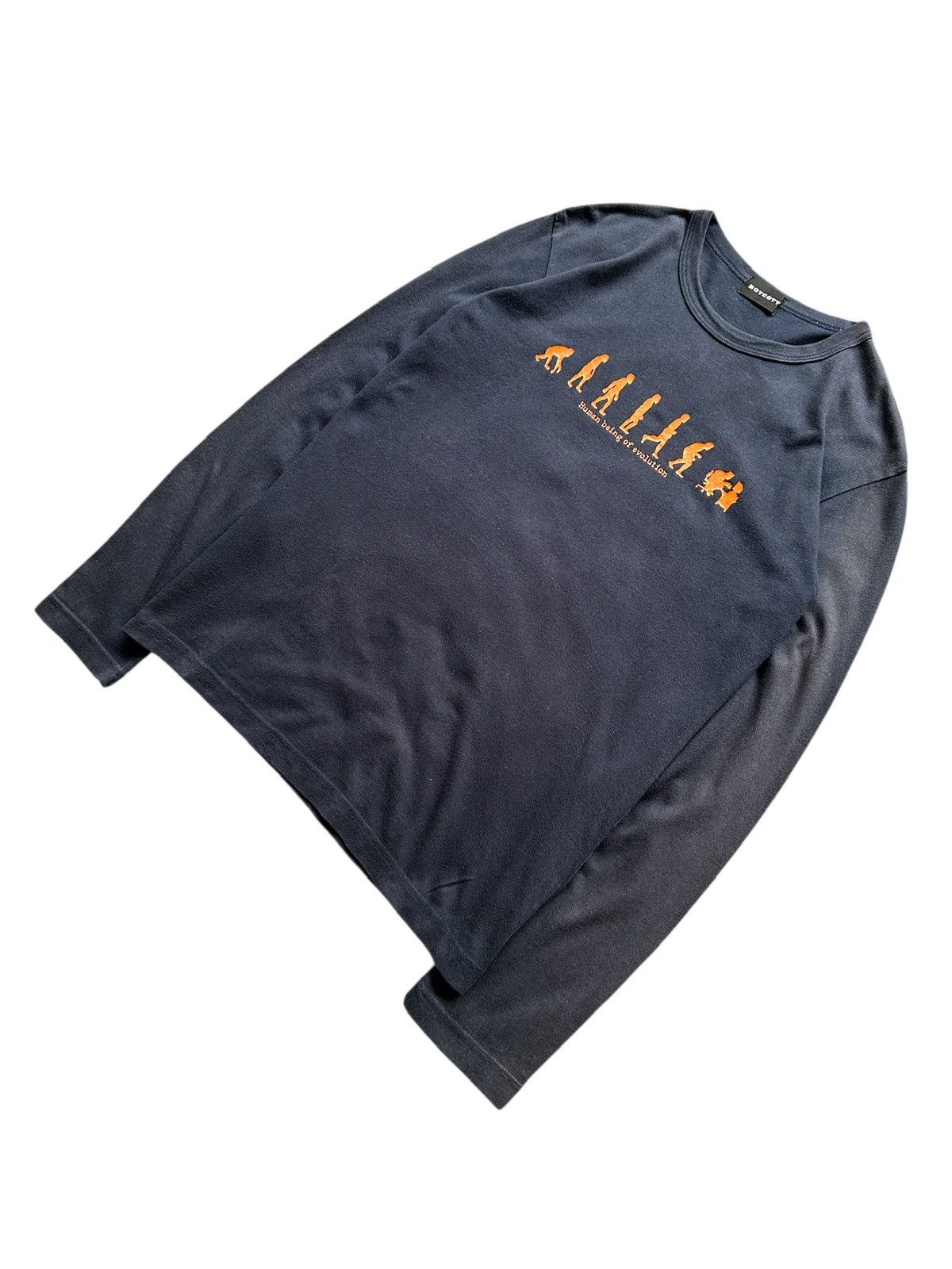 Boycott 90's Boycott '' Human being of Revolution " sun faded Size US M / EU 48-50 / 2 - 2 Thumbnail