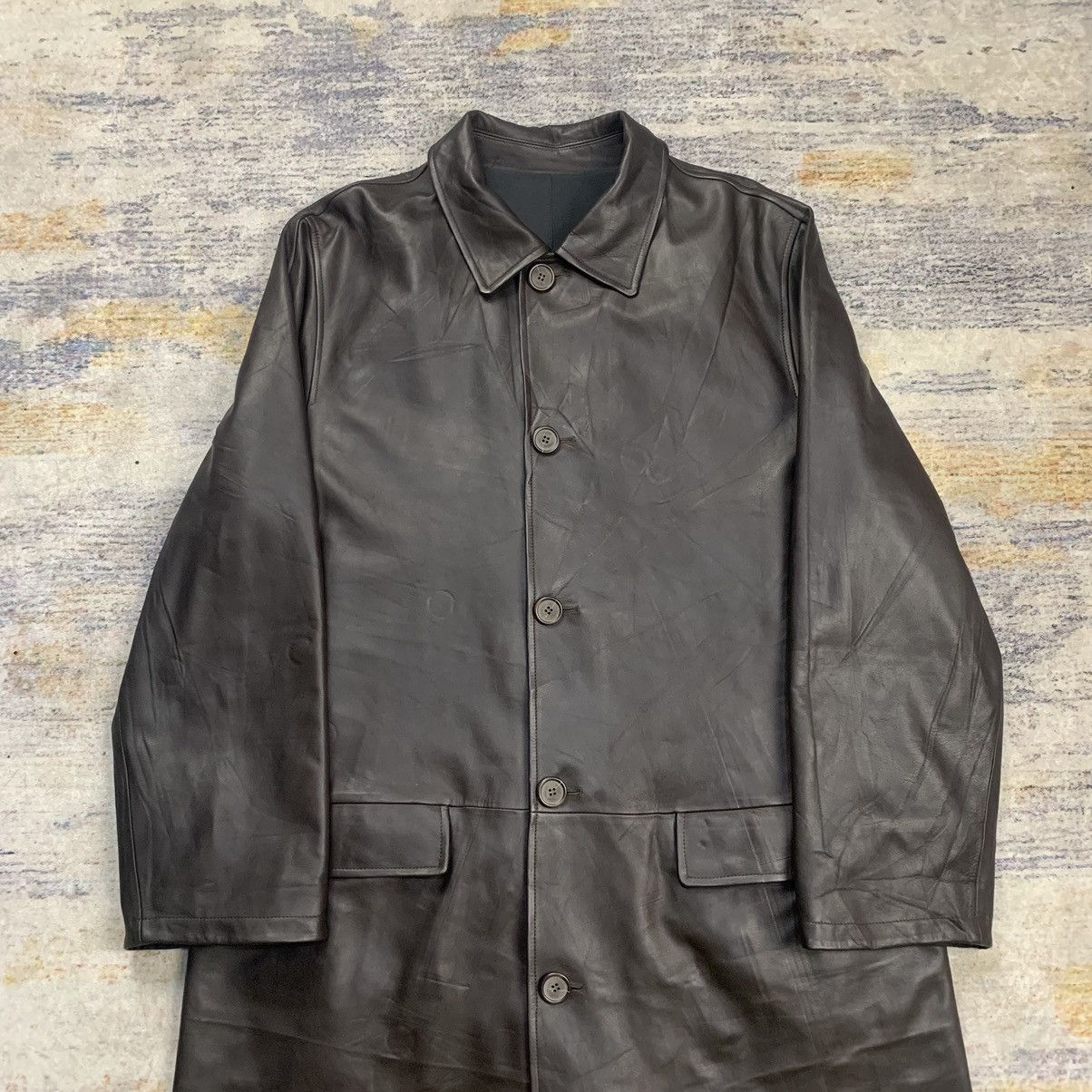 Ermenegildo Zegna Ermenegildo Zegna reversible nylon leather coat jacket Size US M / EU 48-50 / 2 - 7 Thumbnail