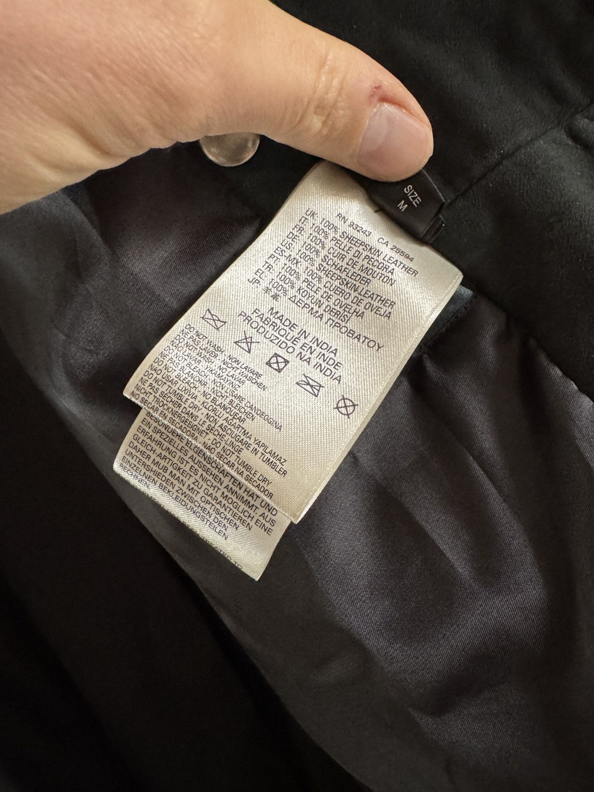 Diesel L-Mackson Black / Grey Leather Biker Jacket medium Size US M / EU 48-50 / 2 - 15 Thumbnail