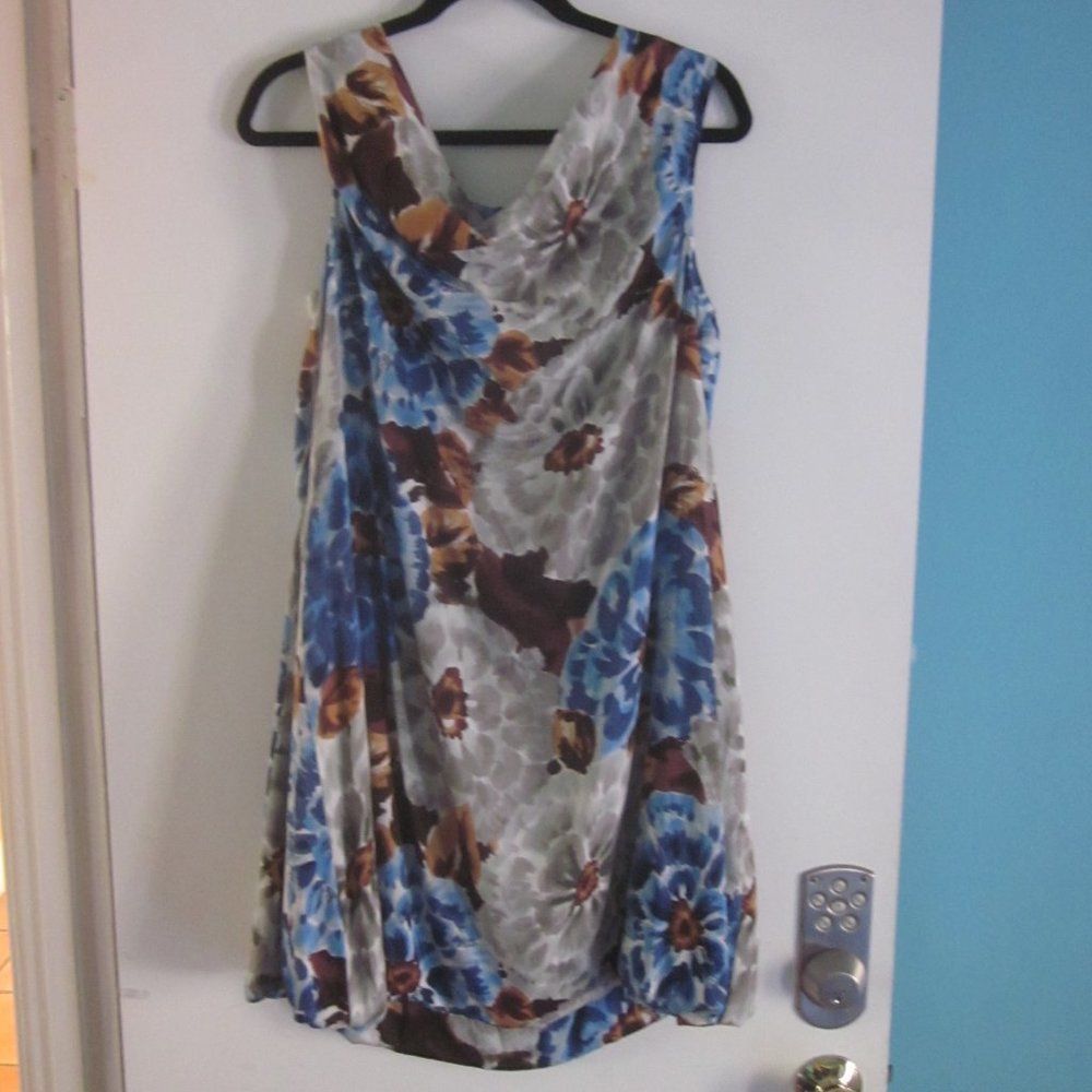 Walter Steiger Walter Silk A-Line Mini Floral Summer Dress 10 Size M / US 6-8 / IT 42-44 - 2 Thumbnail