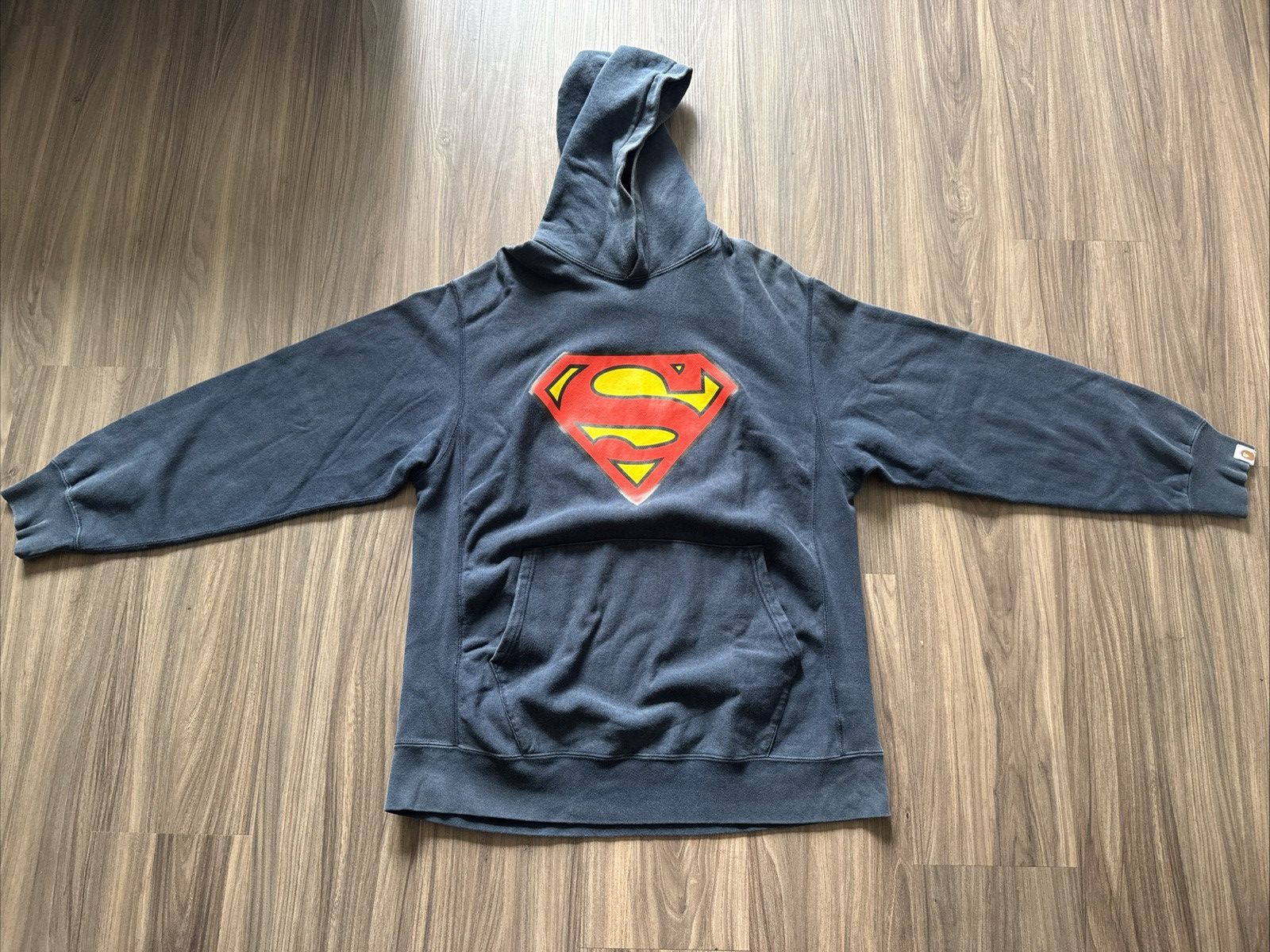 Bape × DC BAPE x DC Comics Superman Hoodie Navy Blue Size L 2000s Size US L / EU 52-54 / 3 - 1 Thumbnail