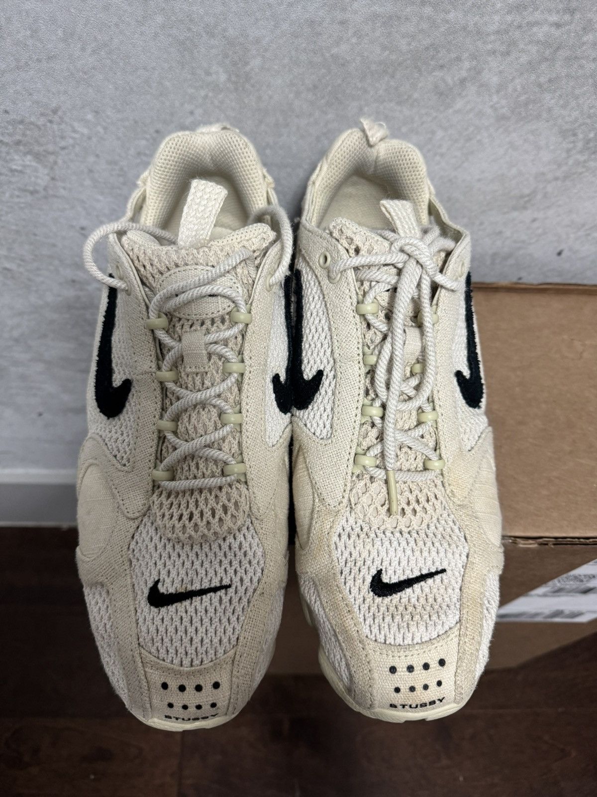 Nike × Stussy Nike Air Zoom Spiridon Cage 2 Stussy Fossil Size 11 Size US 11 / EU 44 - 4 Thumbnail