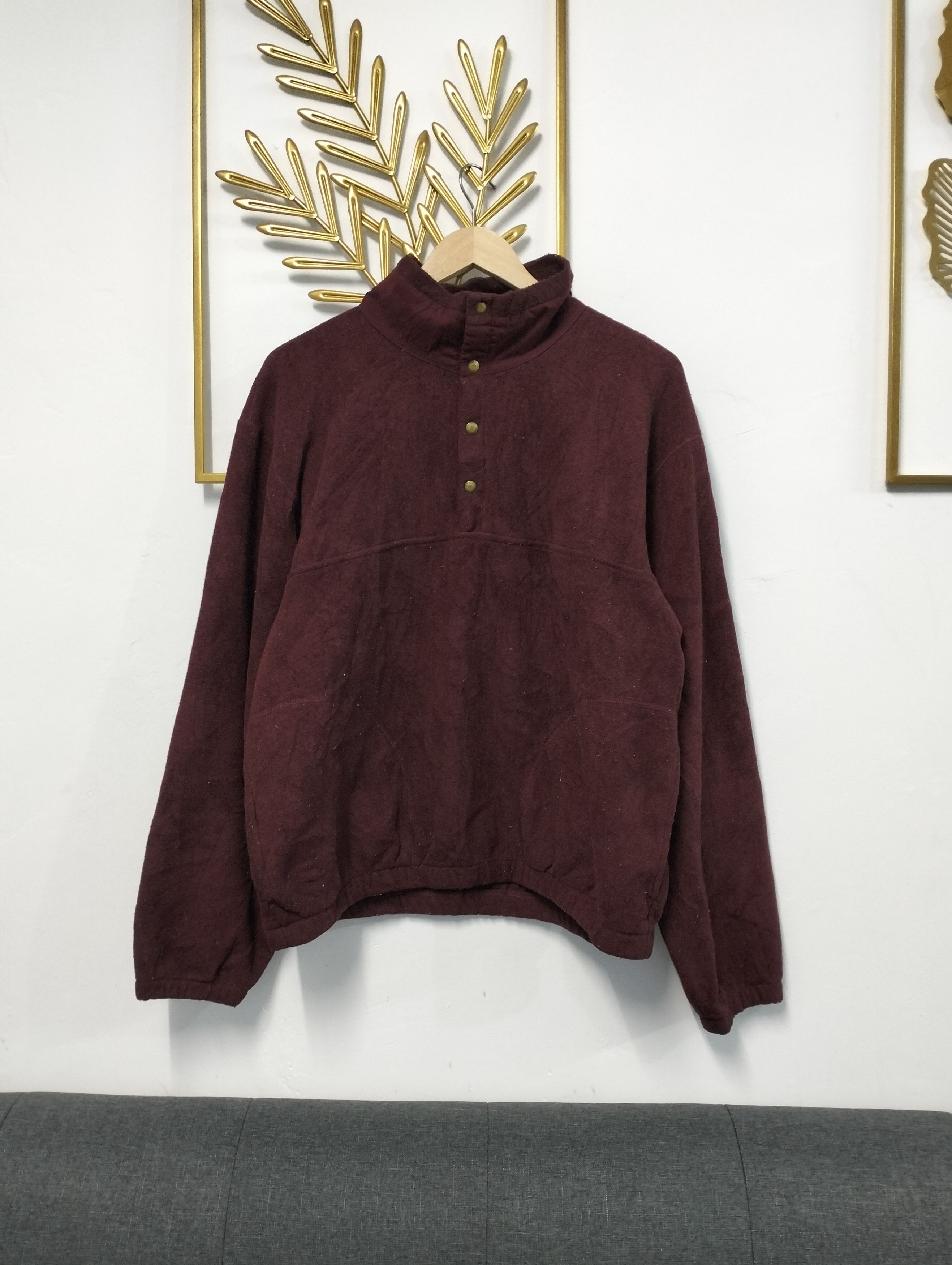 L.L. Bean × Vintage Vintage LL Bean Red Fleece Casual sweater Size US M / EU 48-50 / 2 - 1 Thumbnail