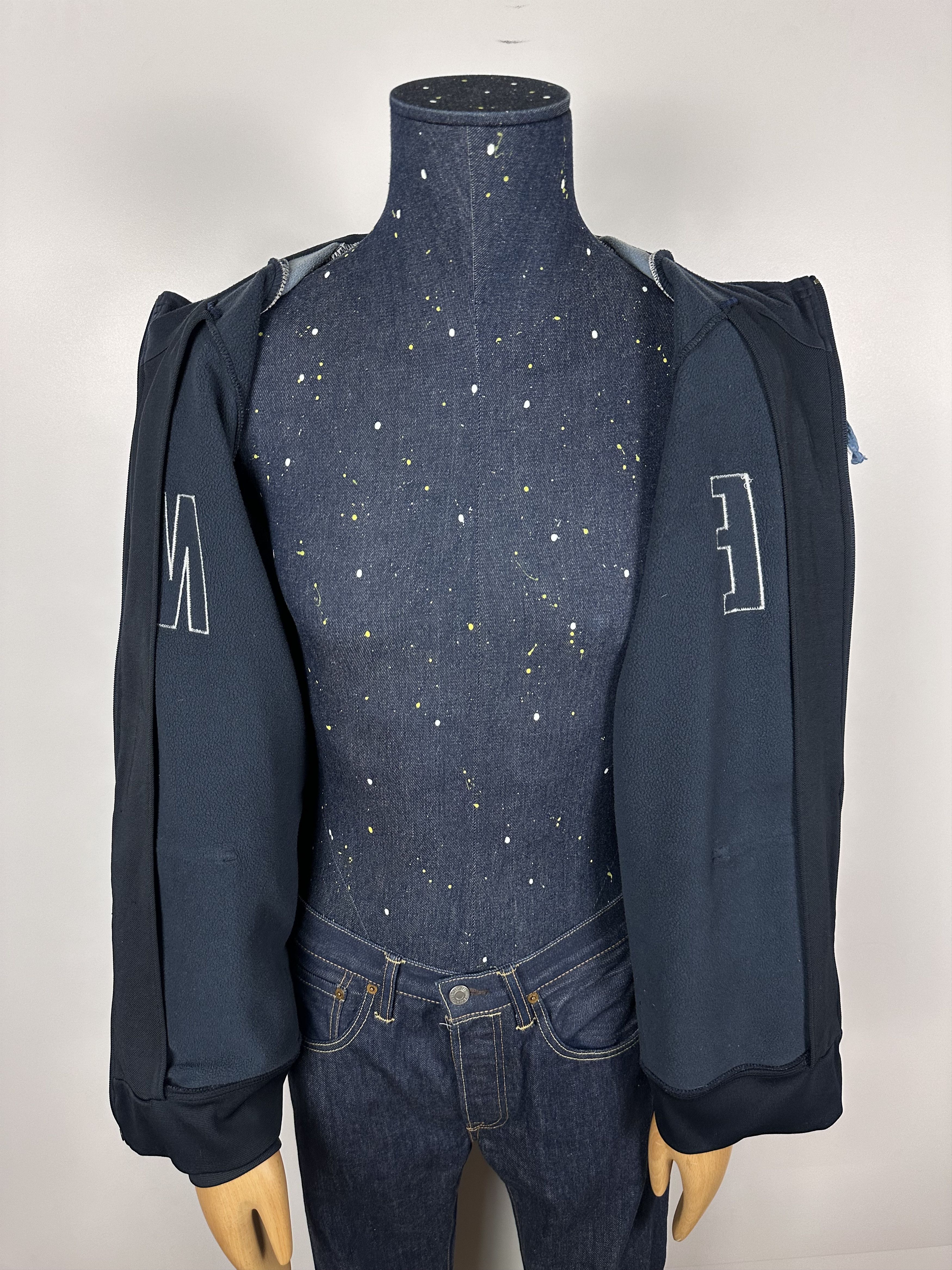 Nike × Vintage Nike Vintage Zip Hoodie Big Logo Blue 90s Mens Size XL Size US XL / EU 56 / 4 - 9 Thumbnail