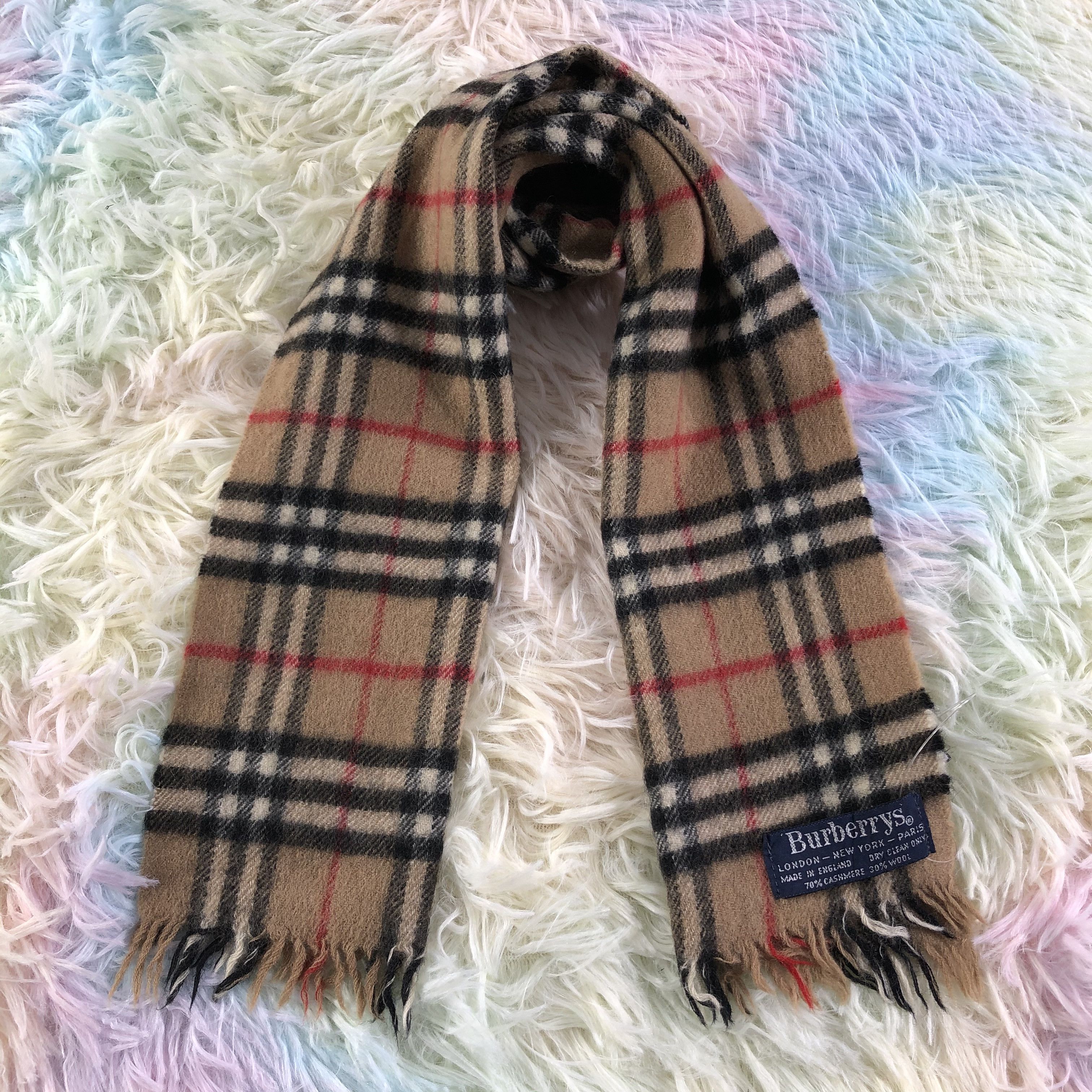 Burberry × Vintage Burberry Scarf / Muffler / Neckwear - KM412 Size ONE SIZE - 1 Thumbnail