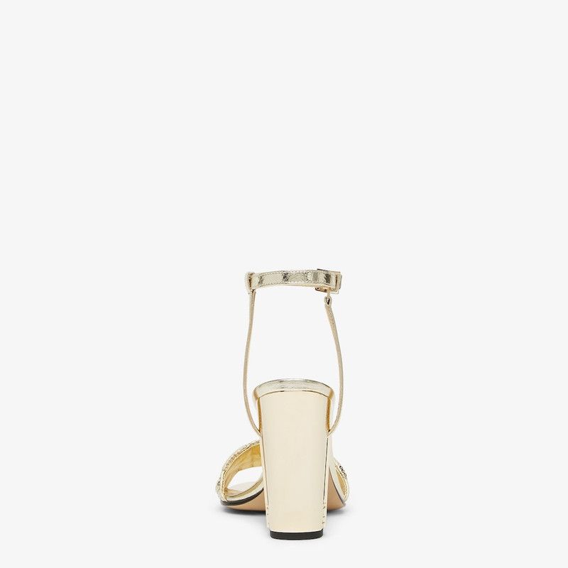 Fendi o1s1wg111225 Delfina in Golden Size US 10 / IT 40 - 3 Thumbnail