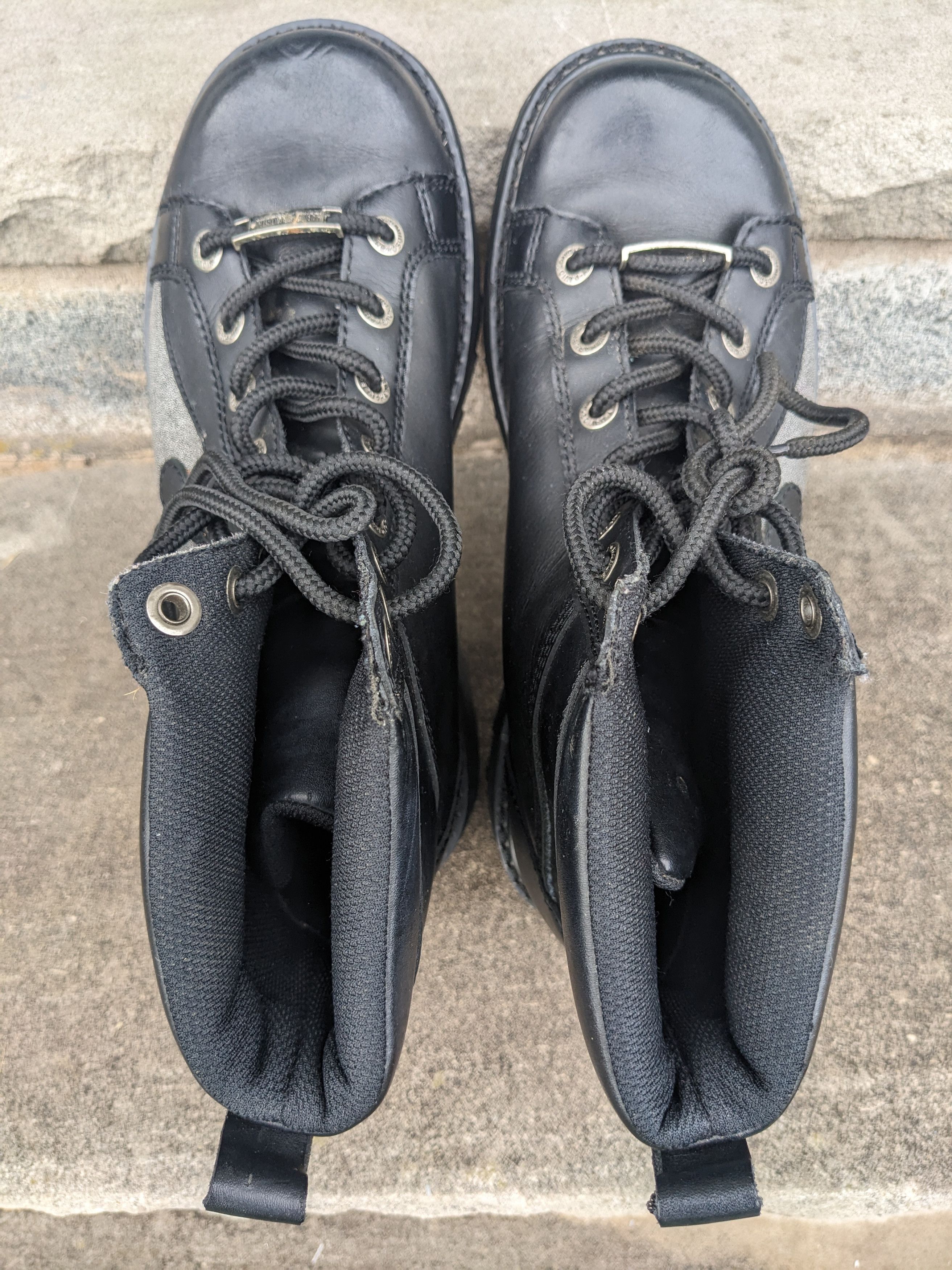 Designer × Harley Davidson Harley Davidson Biker Boots Flames Men's Size 8 Black Size US 8 / EU 41 - 3 Thumbnail