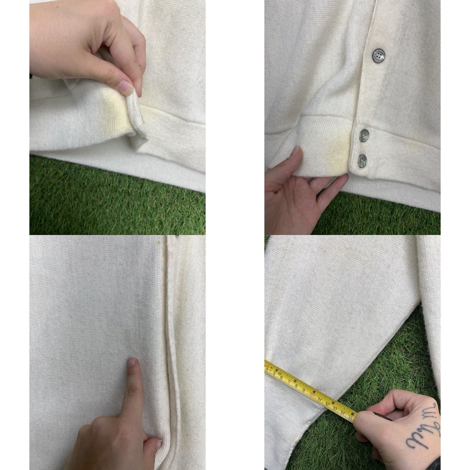 Izod VINTAGE Izod Lacoste Cardigan Sweater Mens XL Beige 80s 90s Preppy Golf Button Embroidered Logo Mens Cardigan Sweater Size US XL / EU 56 / 4 - 8 Thumbnail
