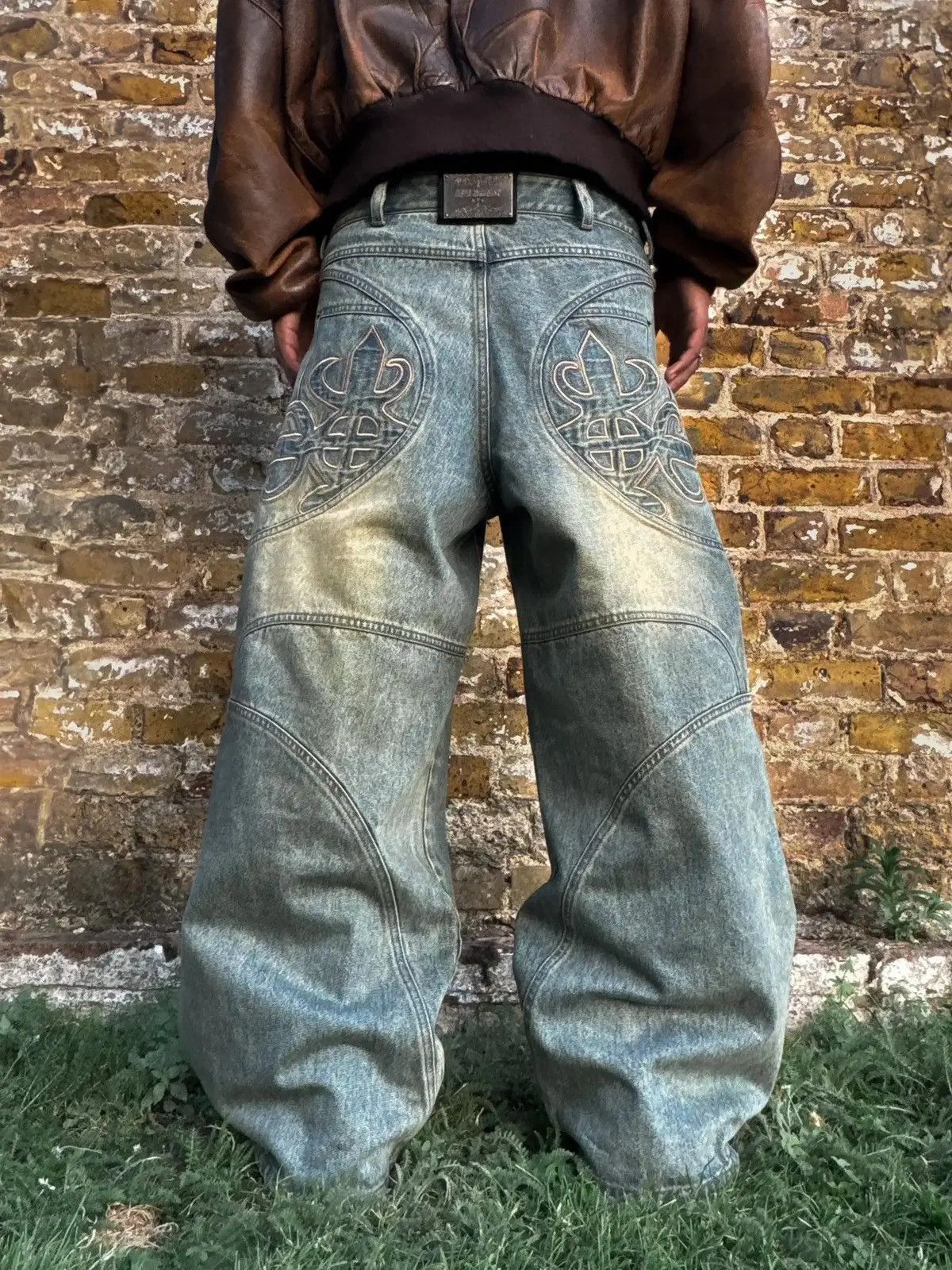 Japanese Brand × Jean Retro Washed Blue Straight Cut Baggy Jeans Size US 36 / EU 52 - 1 Thumbnail