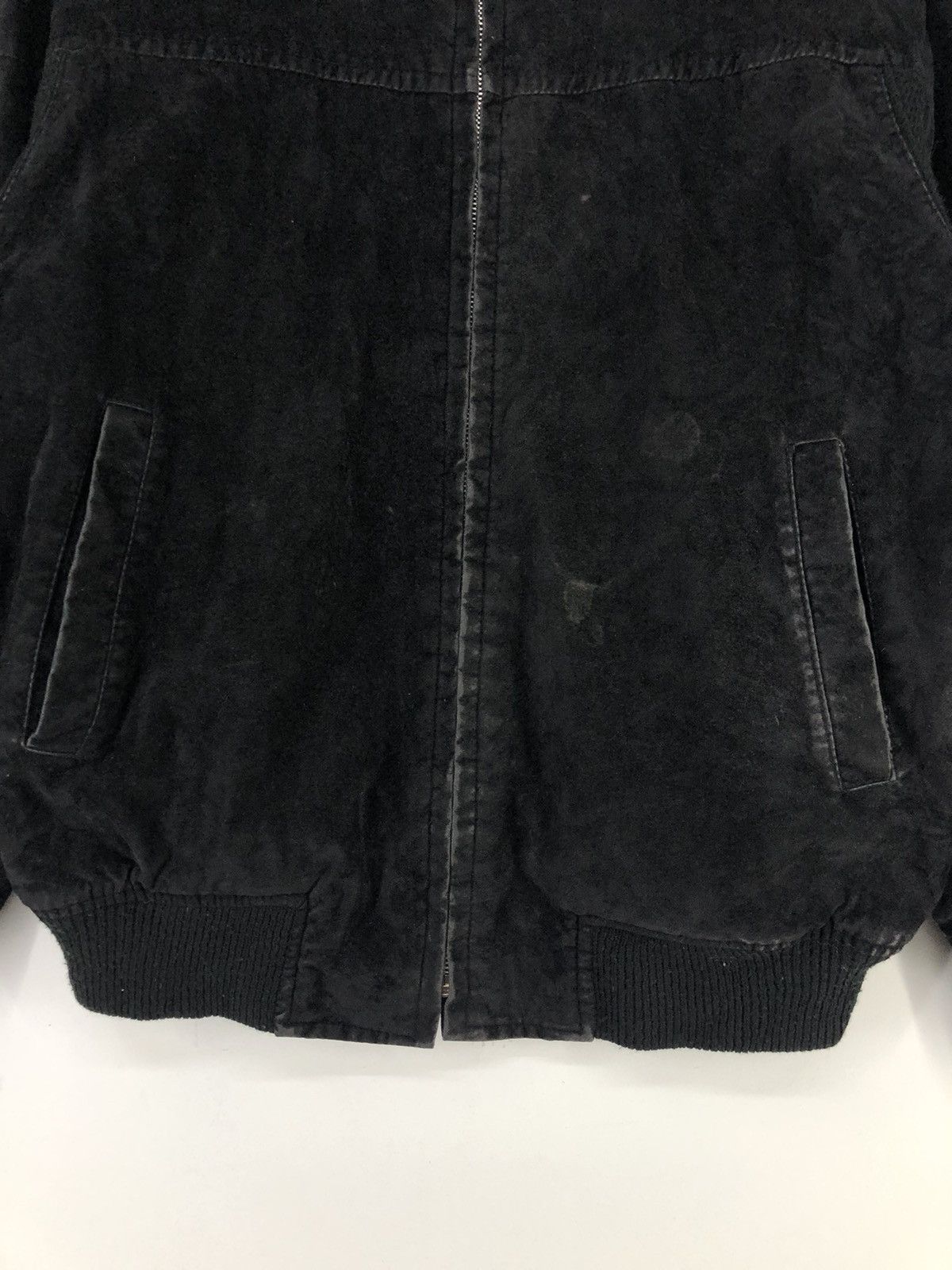 Vintage Vintage Velvet Black Bomber Jacket Size US L / EU 52-54 / 3 - 15 Thumbnail