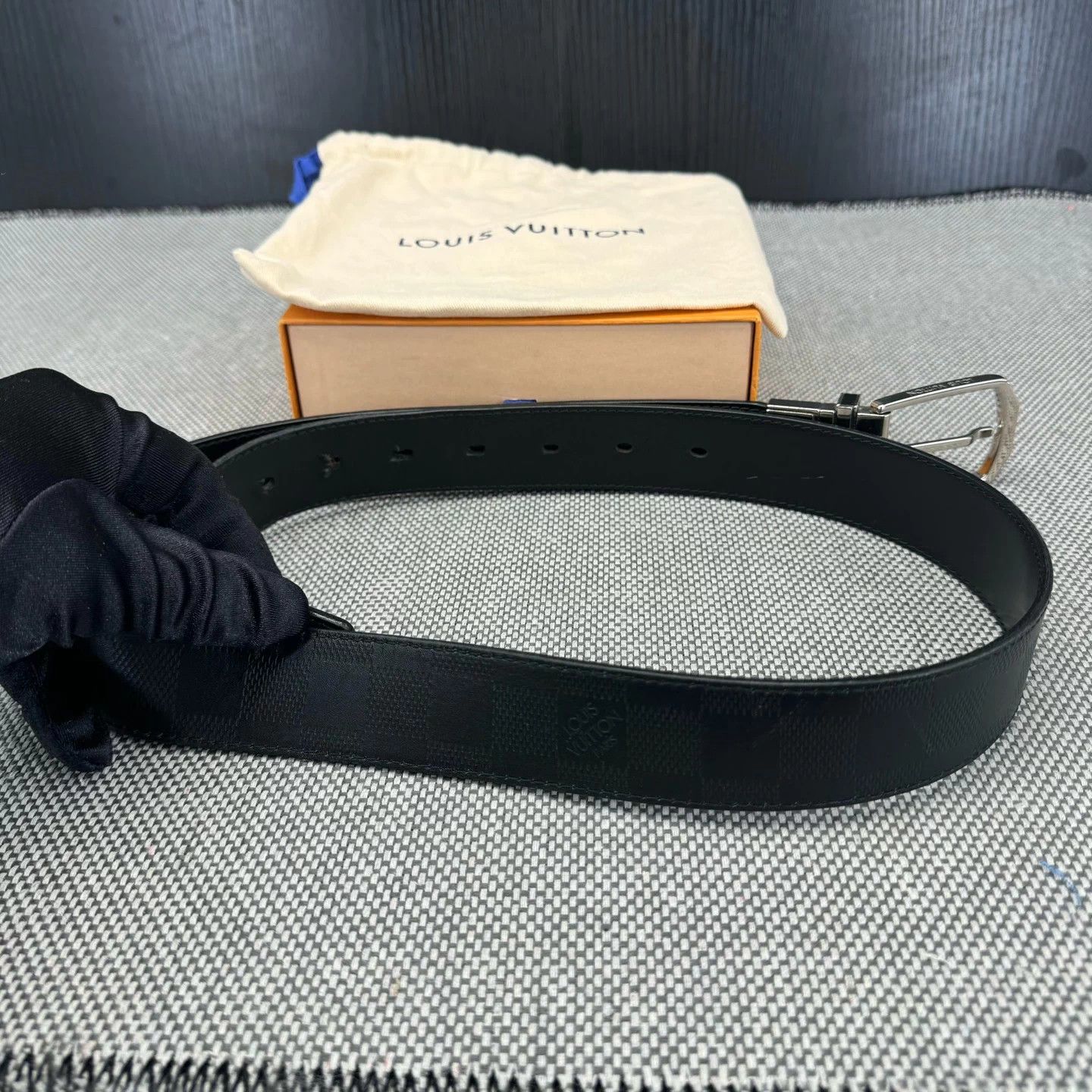 Louis Vuitton LV Checkerboard Belt 95 38 New w/ Box Size ONE SIZE - 4 Thumbnail