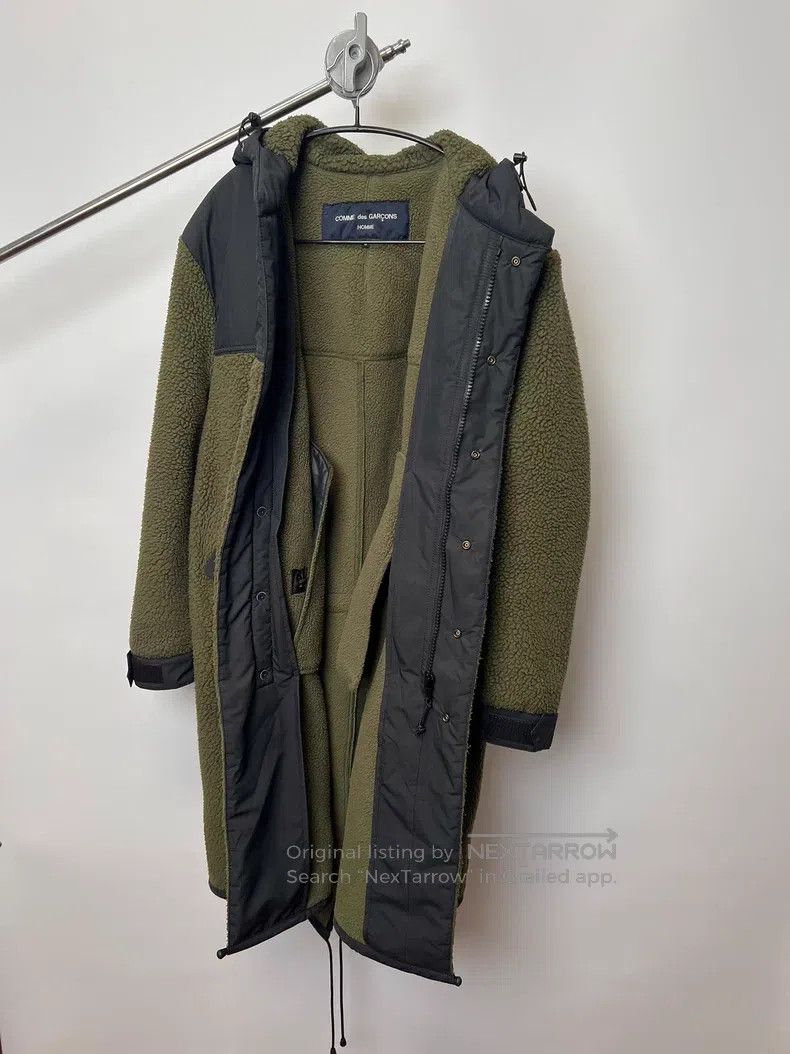 Comme des Garcons Comme des Garcons Moss green fleece hooded cotton jacket Size US S / EU 44-46 / 1 - 6 Thumbnail