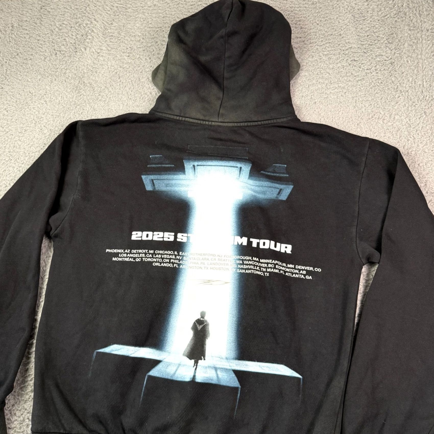 Vintage the weeknd Hoodie Mens M Black After Hours Til Dawn Tour Faded Concert Merch Size US M / EU 48-50 / 2 - 2 Thumbnail