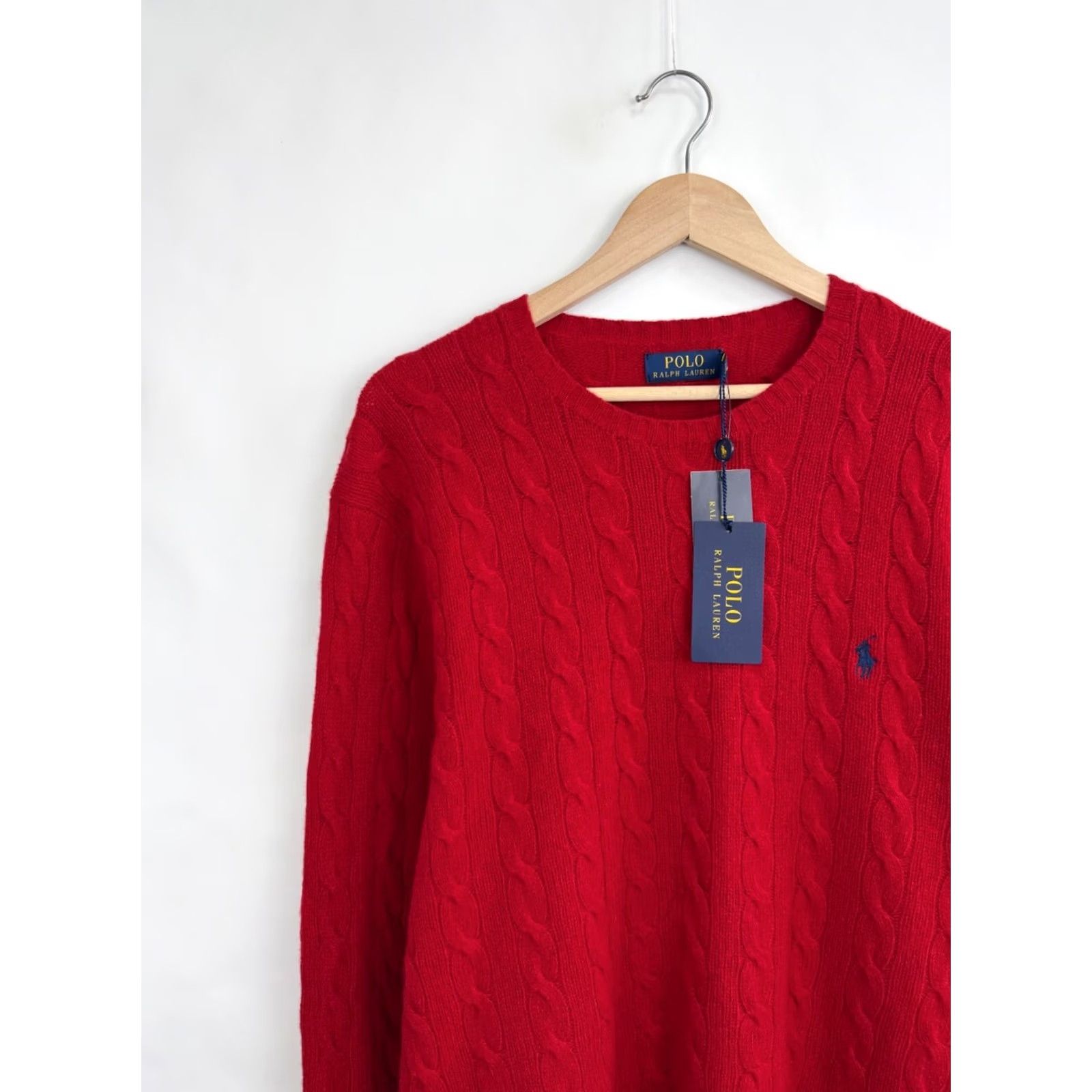 Ralph Lauren VINTAGE Y2K Ralph Lauren Merino Wool Knitted Sweater XL Red Mens Pullover Knitted Wool Knit 100% Wool Pullover Ralph Lauren Sweater Red XL Mens Size US XL / EU 56 / 4 - 3 Thumbnail