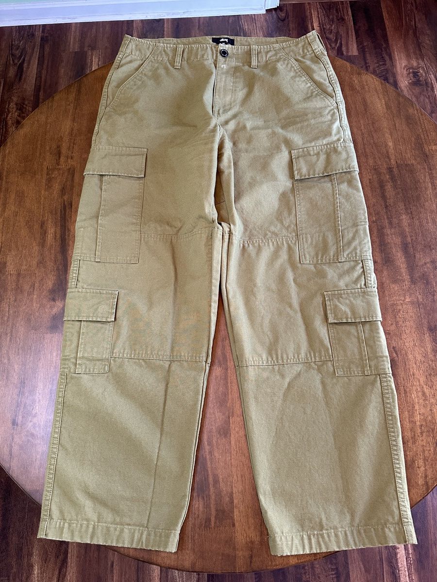 Stussy Stussy Military Cargo Leather Pant | Grailed