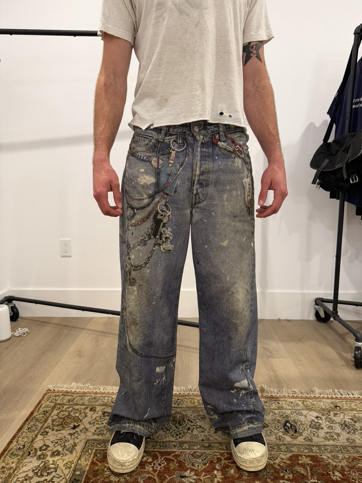 Acne Studios Acne Studios Wallet Chain Detail Pants Size US 32 / EU 48 - 11 Thumbnail
