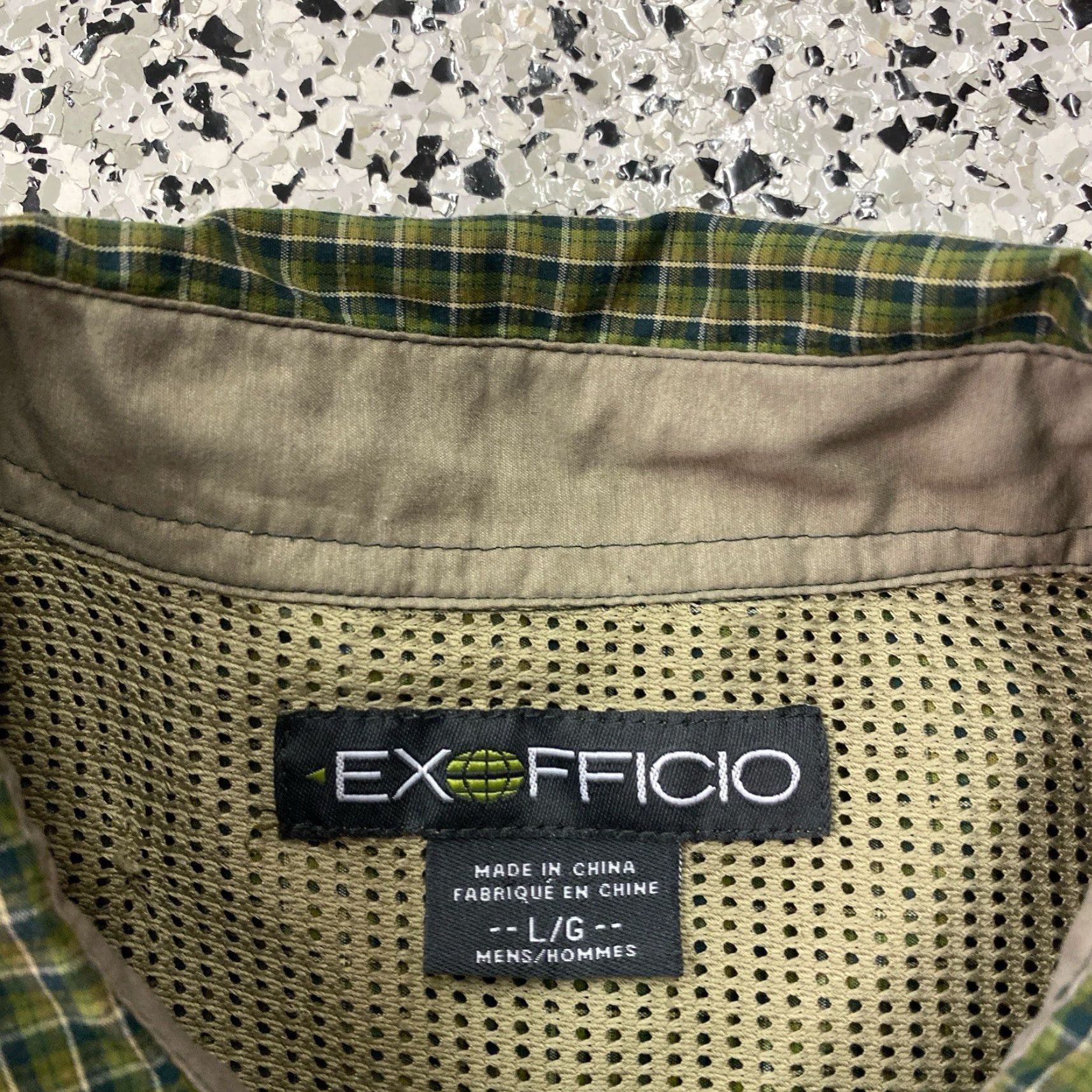 ExOfficio ExOfficio Shirt Mens Large Green Plaid Flannel Outdoor Lightweight Vented Button-Up Casual Travel Workwear Size US L / EU 52-54 / 3 - 2 Thumbnail
