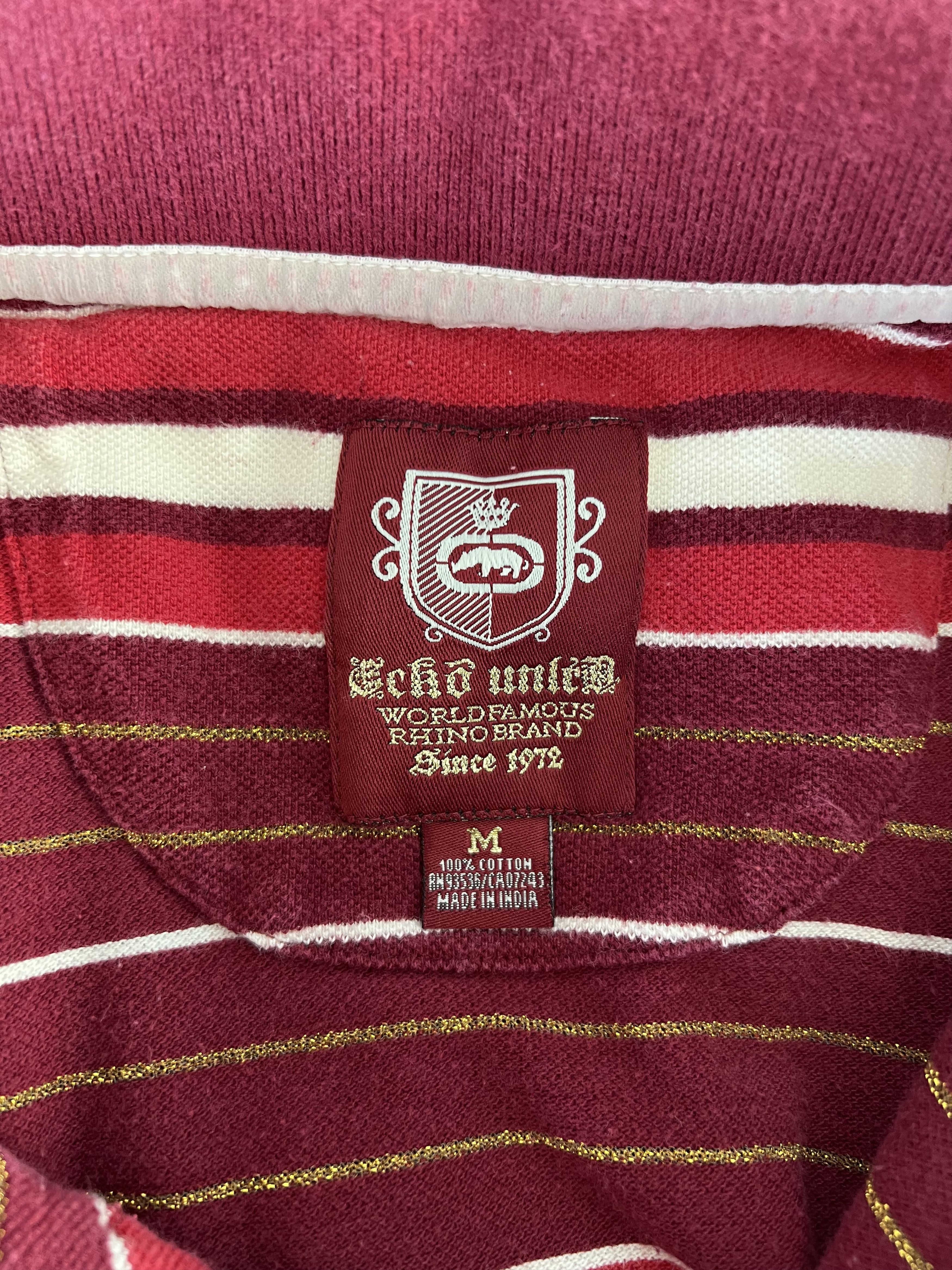 Ecko Unltd. Y2K Ecko Unltd. Striped Polo in Red Size US M / EU 48-50 / 2 - 8 Thumbnail