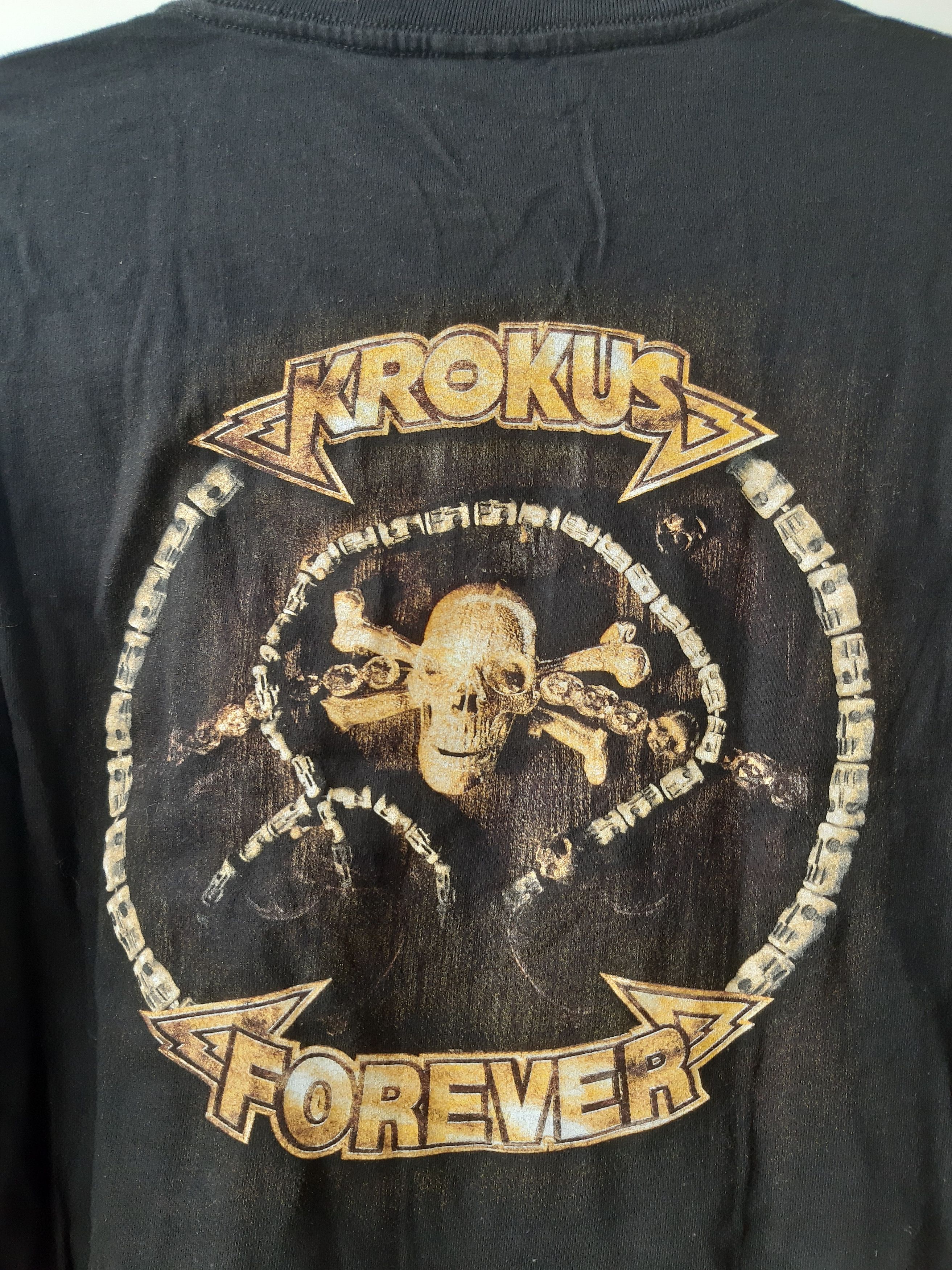Band Tees × Vintage Vintage Krokus Skull Full Print T-shirt Size US XL / EU 56 / 4 - 5 Thumbnail