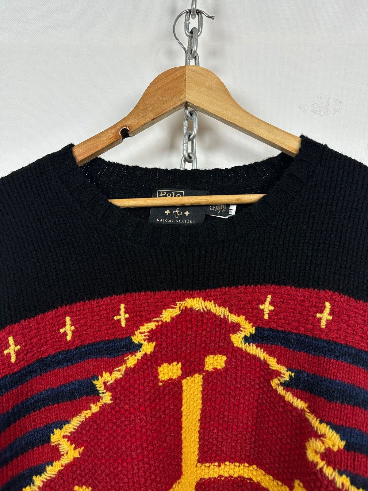 Polo Ralph Lauren Polo Ralph Lauren x Naiomi Glasses Wool/Cashmere Sweater Size US XXL / EU 58 / 5 - 7 Thumbnail