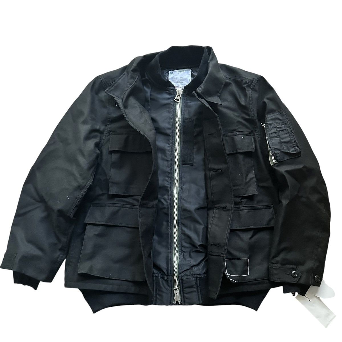 限定セールsacai × WTAPS Cotton Satin Jacket sacai wtaps Cotton Back Satin Jacket