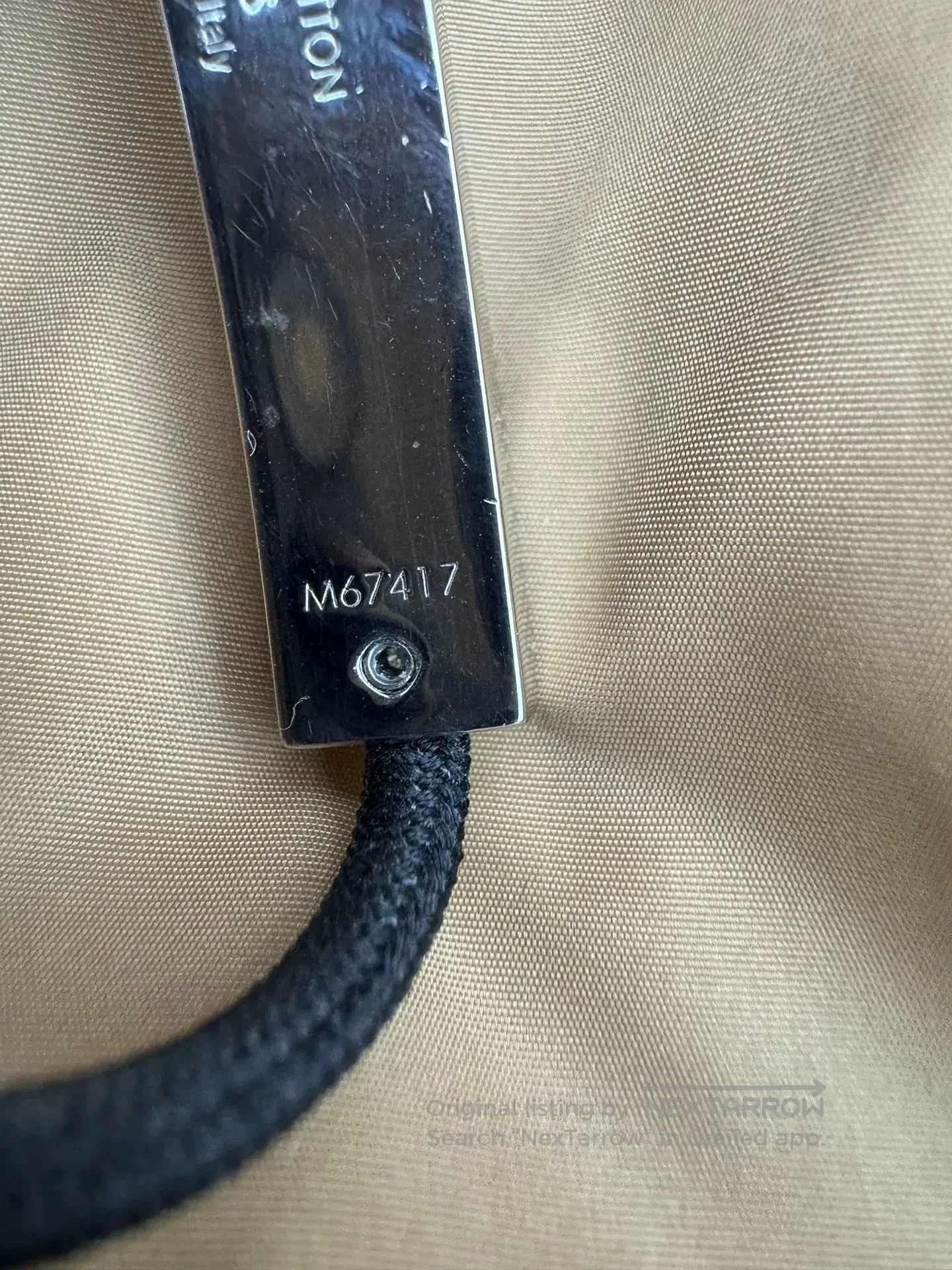 Louis Vuitton LV Space Black Silver Adjustable Bracelet. Size ONE SIZE - 6 Thumbnail