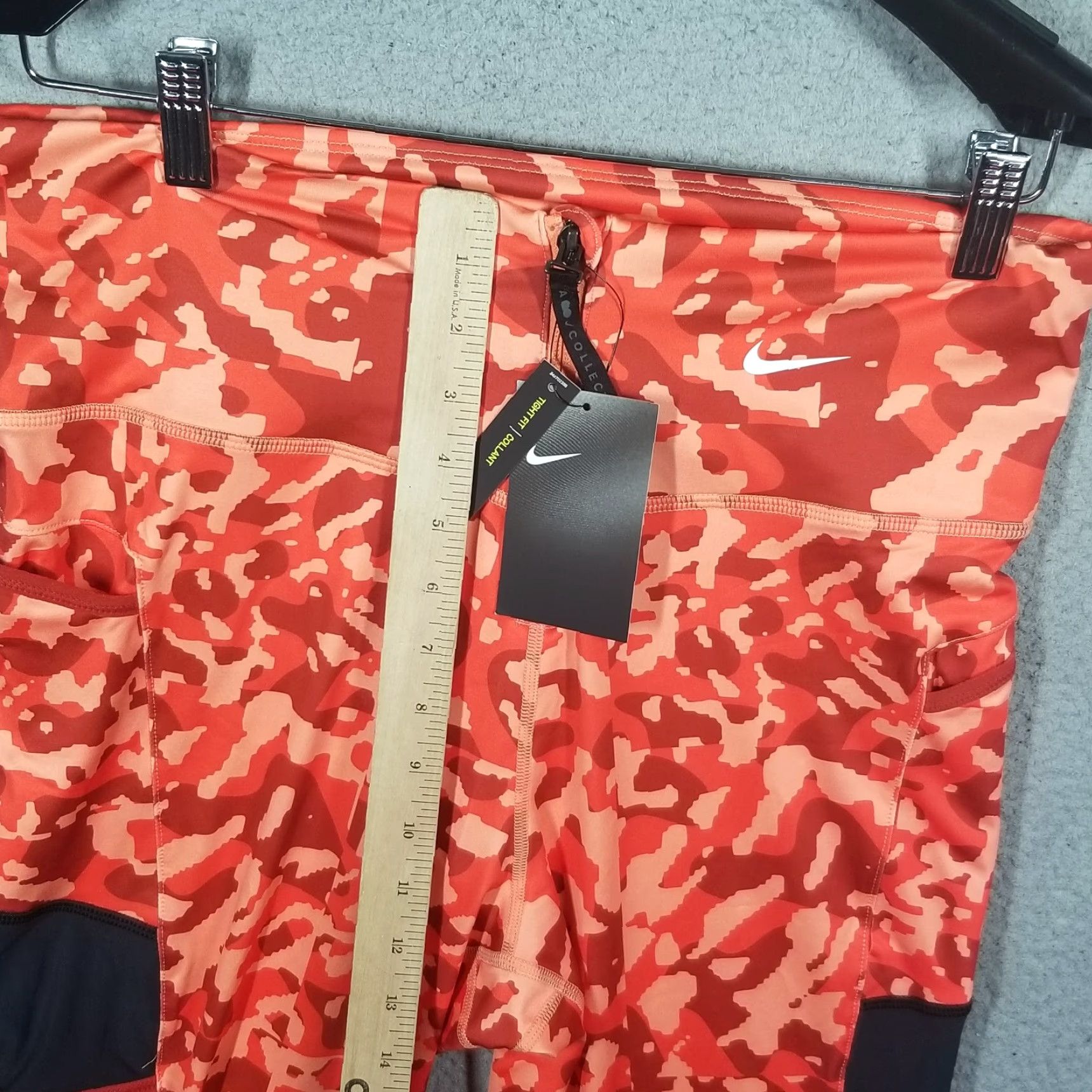 Nike NIKE Naomi OSAKA Court 3/4 Tennis Legging Large ZIP FRONT CLOSURE DD9312 Camo Size 36" / US 14 / IT 50 - 6 Thumbnail