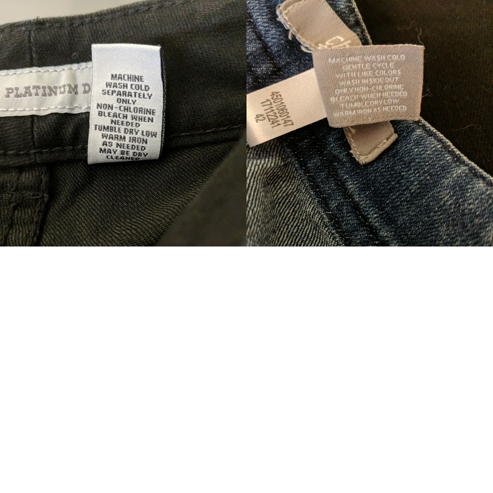 Vintage Chico's Jeans Woman 00 Regular Slim Straight Leg 2 Pair blue black Denim Cotton Blend Stretch Vintage No N/A Size 24" / US 00 / IT 34 - 8 Thumbnail