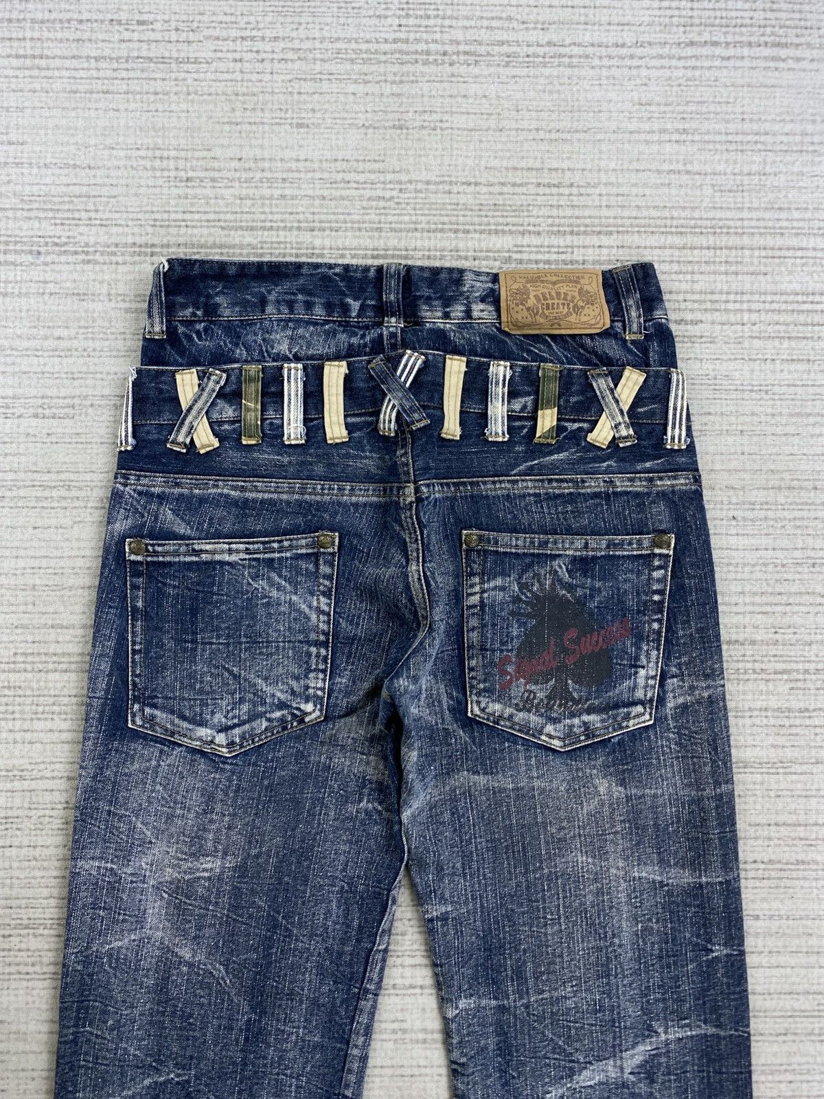 Hysteric Glamour Vintage Hysteric Style Creation Double Waist Denim Pants Size US 32 / EU 48 - 9 Thumbnail