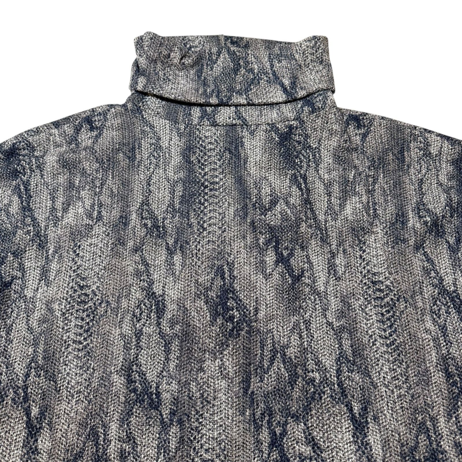 Other Clara Sunwoo Cowl Turtleneck Sweater Snake Pattern - Size XL Size XL / US 12-14 / IT 48-50 - 2 Thumbnail