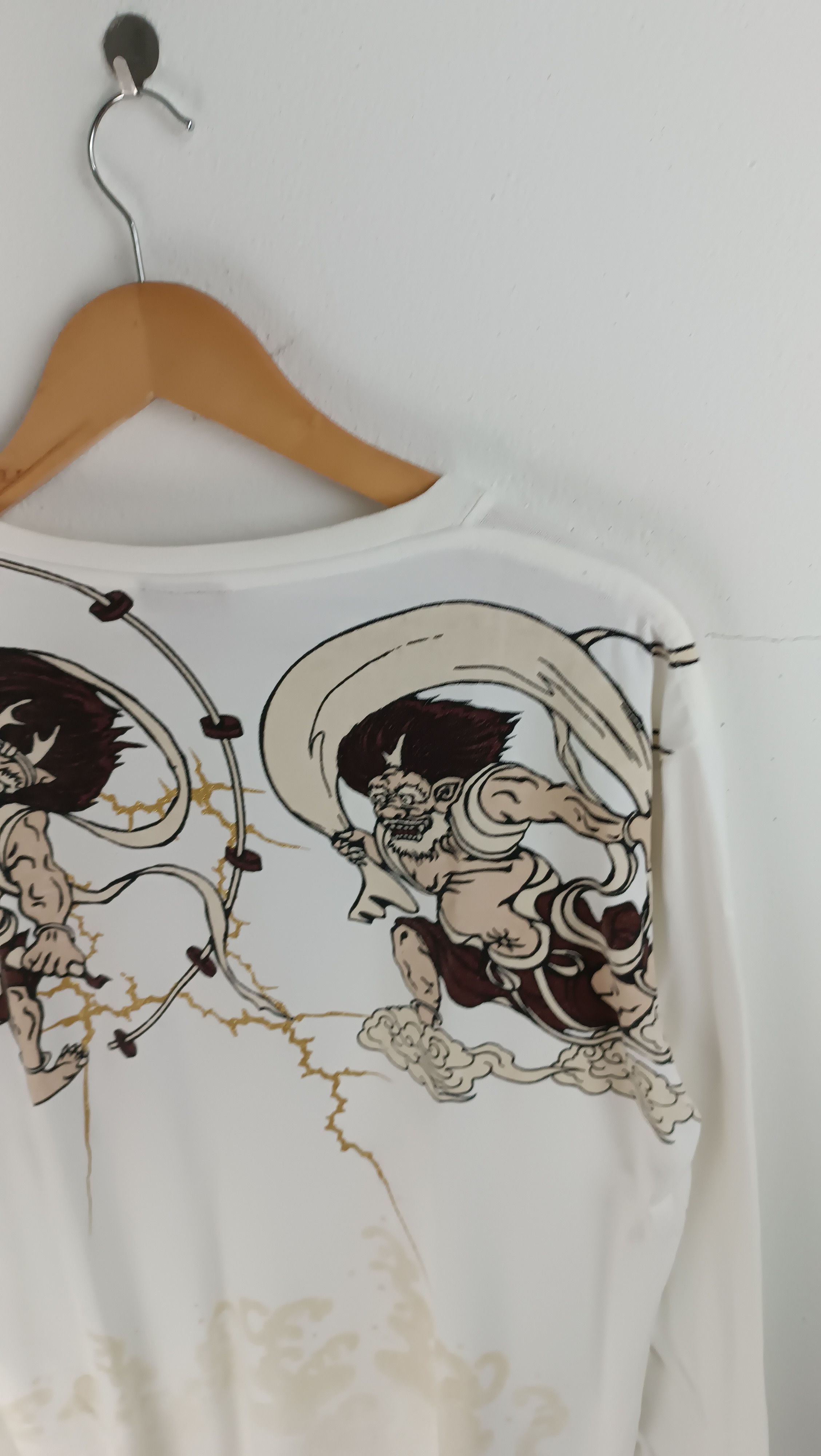 Japanese Brand VINTAGE FUJIN RAIJIN SUKAJAN MONSTER TALE JAPAN VERY RARE Size US L / EU 52-54 / 3 - 16 Thumbnail