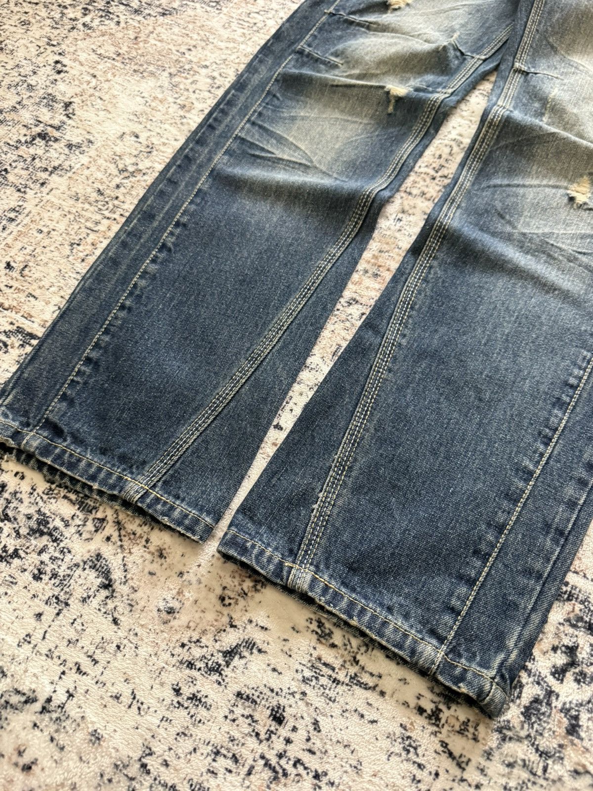 Hysteric Glamour BlueMoon Japan Paneled Surf Edition Straight Jeans Size US 30 / EU 46 - 4 Thumbnail