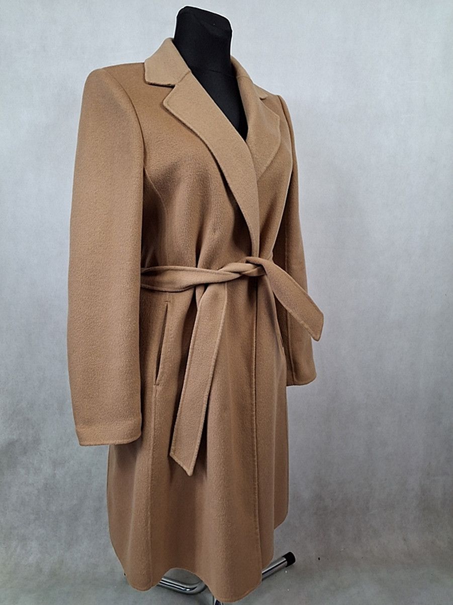Armani Armani Jeans Wool Women's Camel Coat 46 Size XL / US 12-14 / IT 48-50 - 7 Thumbnail