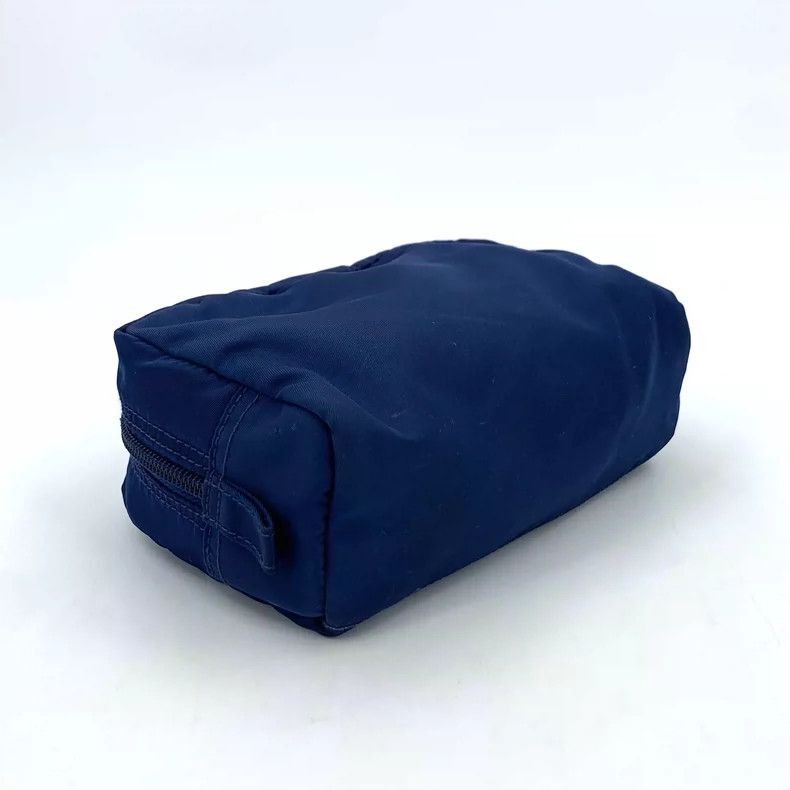 Prada Prada Deep Blue Triangle Zip Cosmetic Bag -2505 Size ONE SIZE - 7 Thumbnail