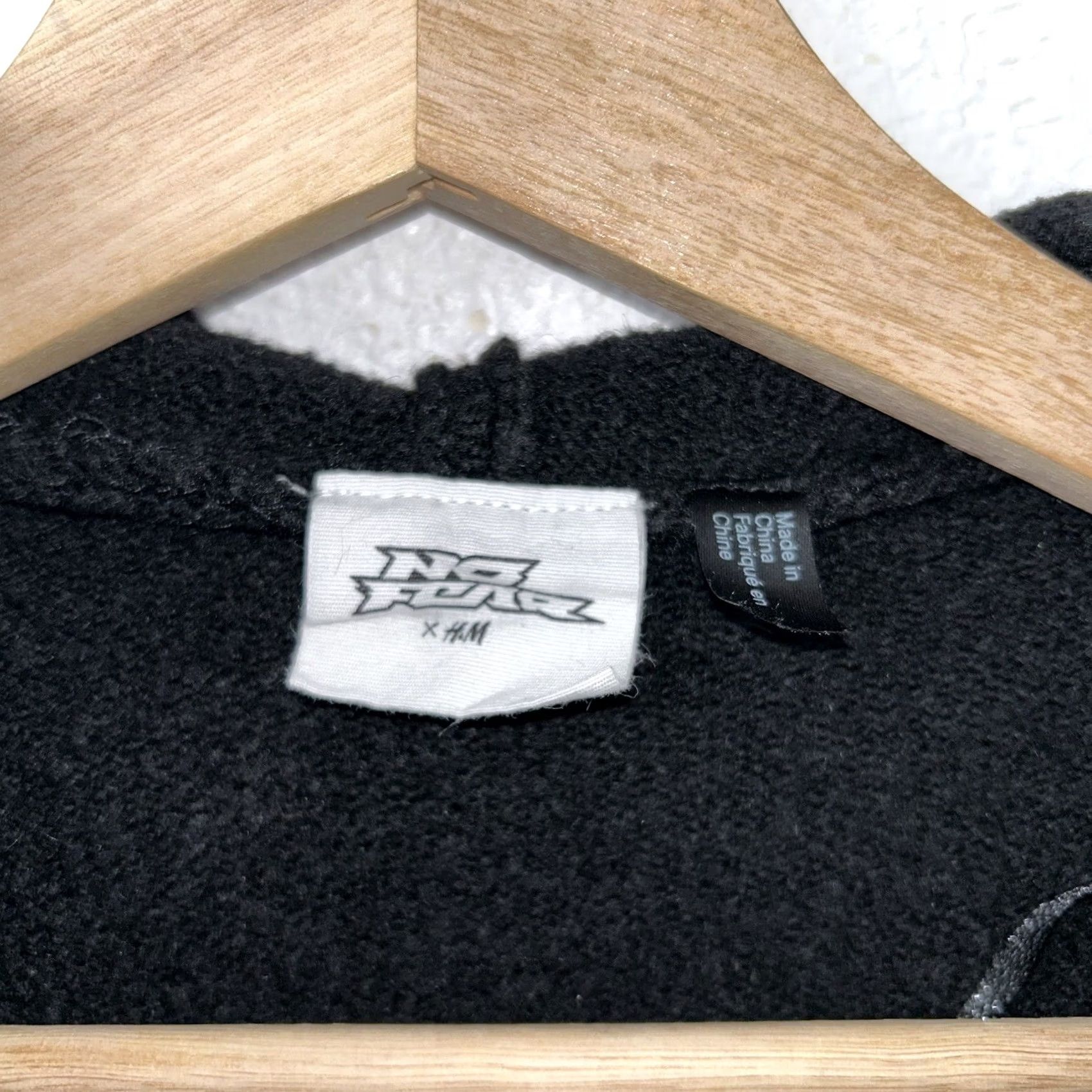H&M H & M x NO FEAR Oversized Hoodie Knit Sweater Women’s Black XS Size XS / US 0-2 / IT 36-38 - 5 Thumbnail