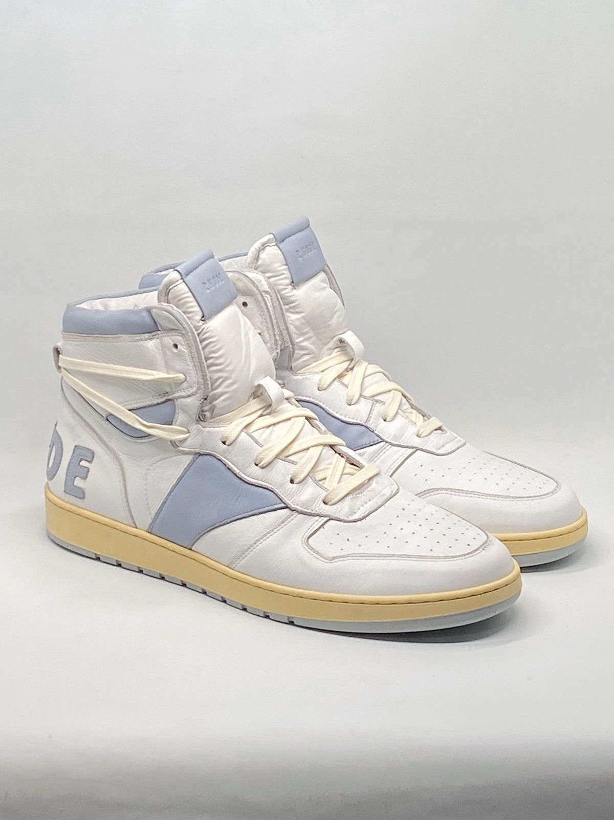 Rhude Rhude Rhecess Worn Out Effect High Top Sneakers size 13 Size US 13 / EU 46 - 2 Thumbnail