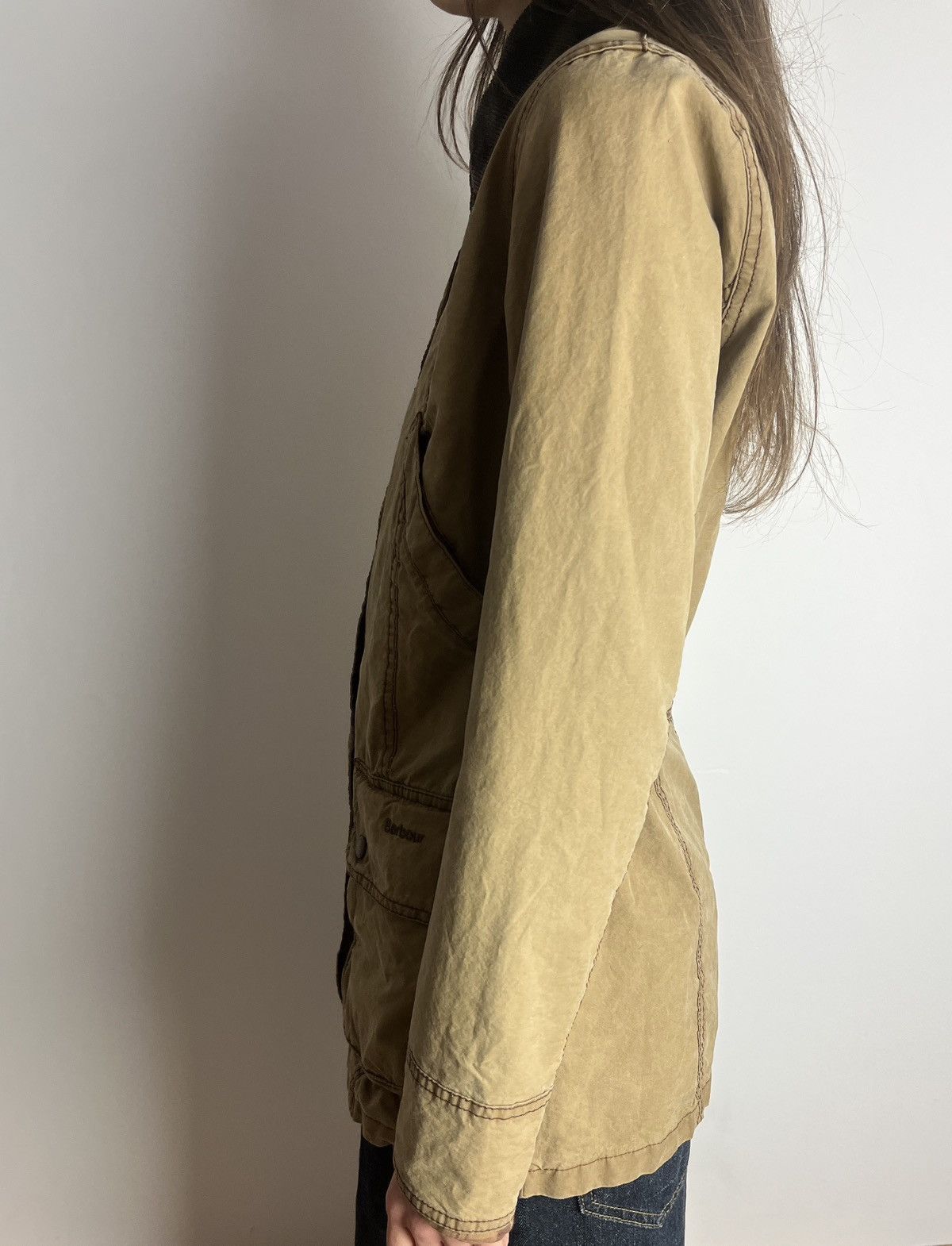 Barbour Vintage Barbour Beadnell Beige Wax Cotton Women's Jacket Size M / US 6-8 / IT 42-44 - 2 Thumbnail