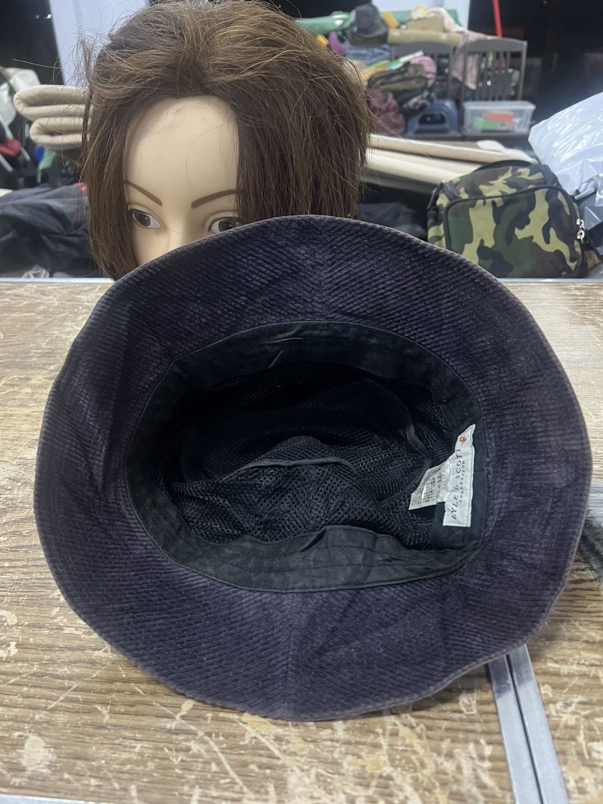 Lyle & Scott × Vintage THRASHED FADED BUCKET HAT Size ONE SIZE - 7 Thumbnail